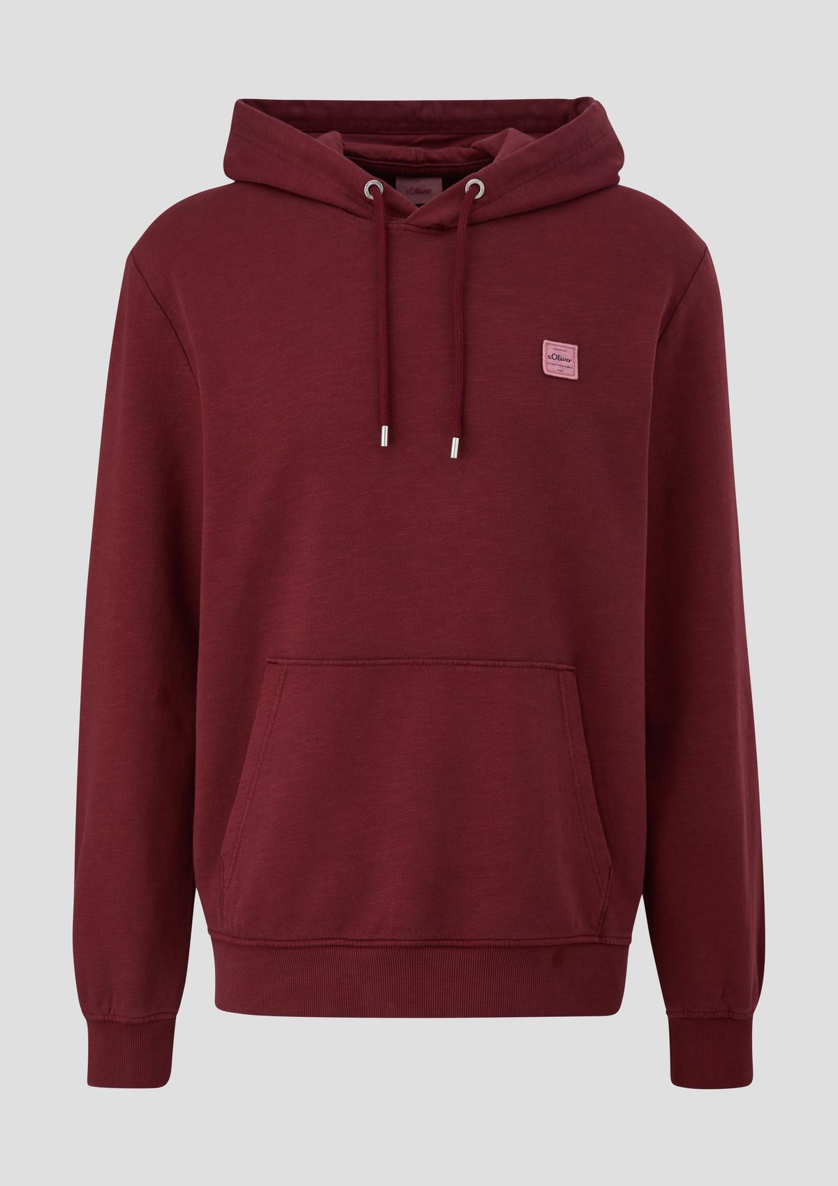 s.Oliver Hooded sweatshirt with logo detail