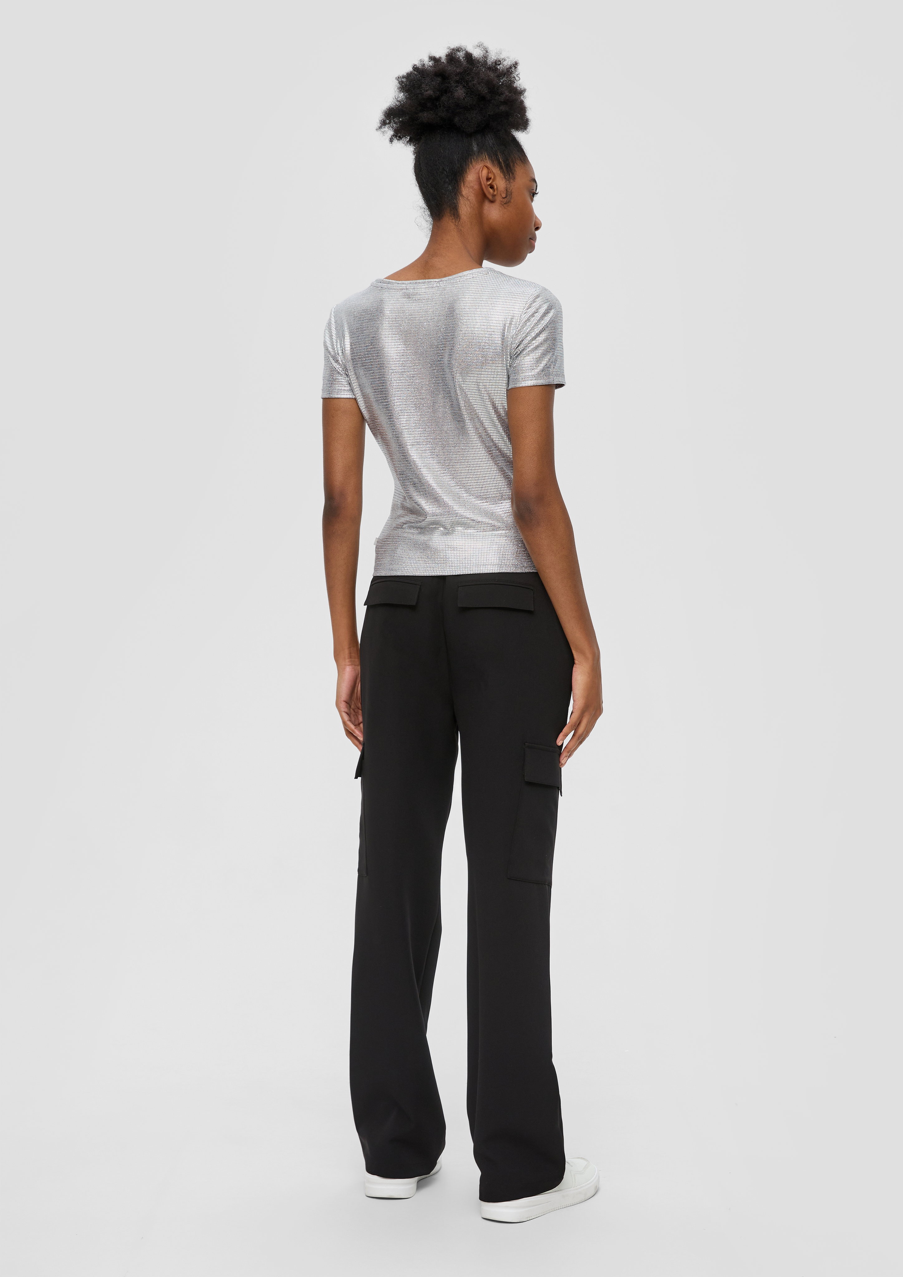 S.Oliver Mädchen Steppmantel In Metallic Optik - Wintermantel Mit Kapuze