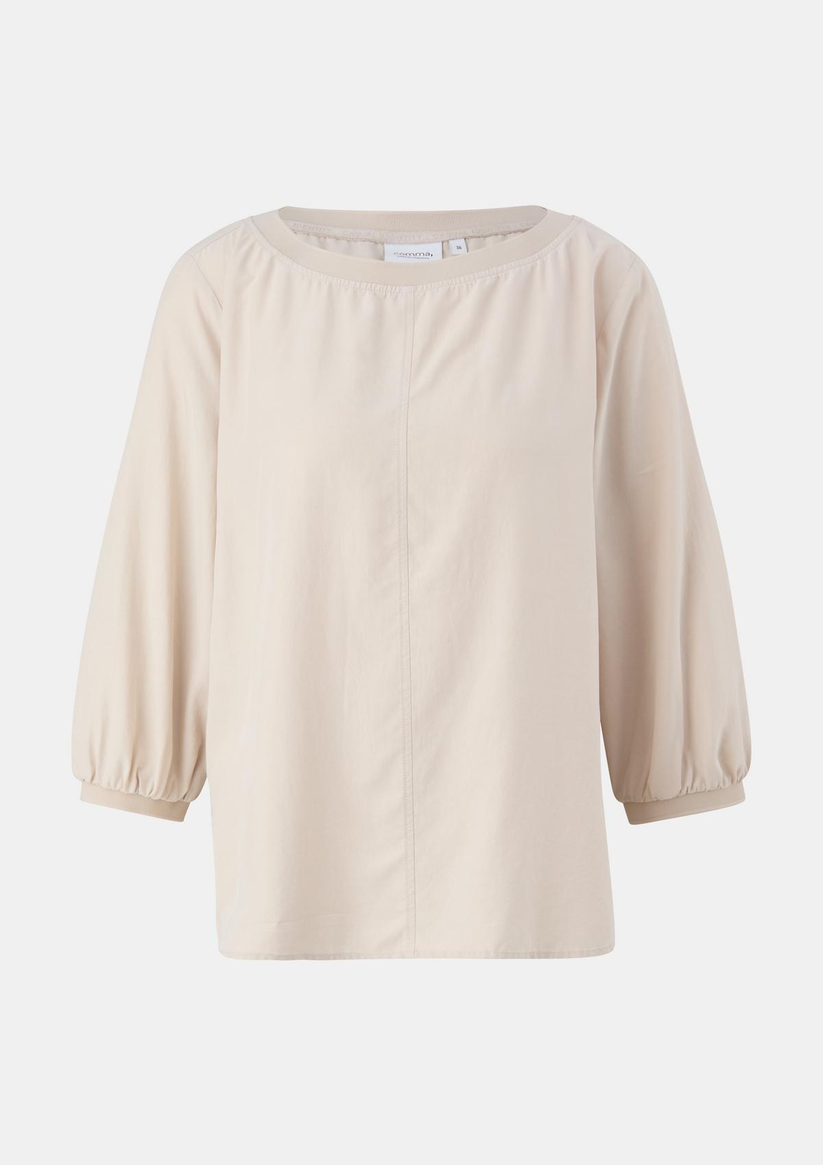 comma 3/4-length sleeve blouse made of modal