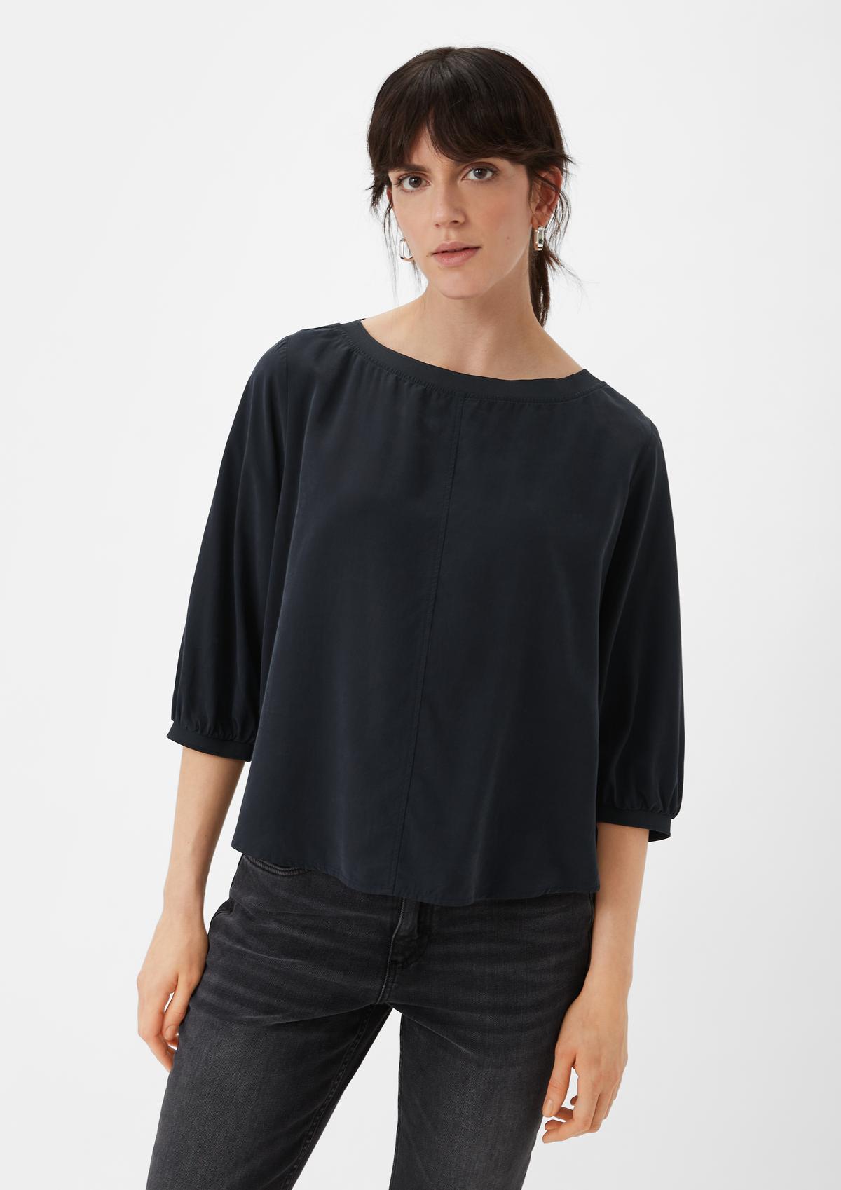 comma 3/4-length sleeve blouse made of modal