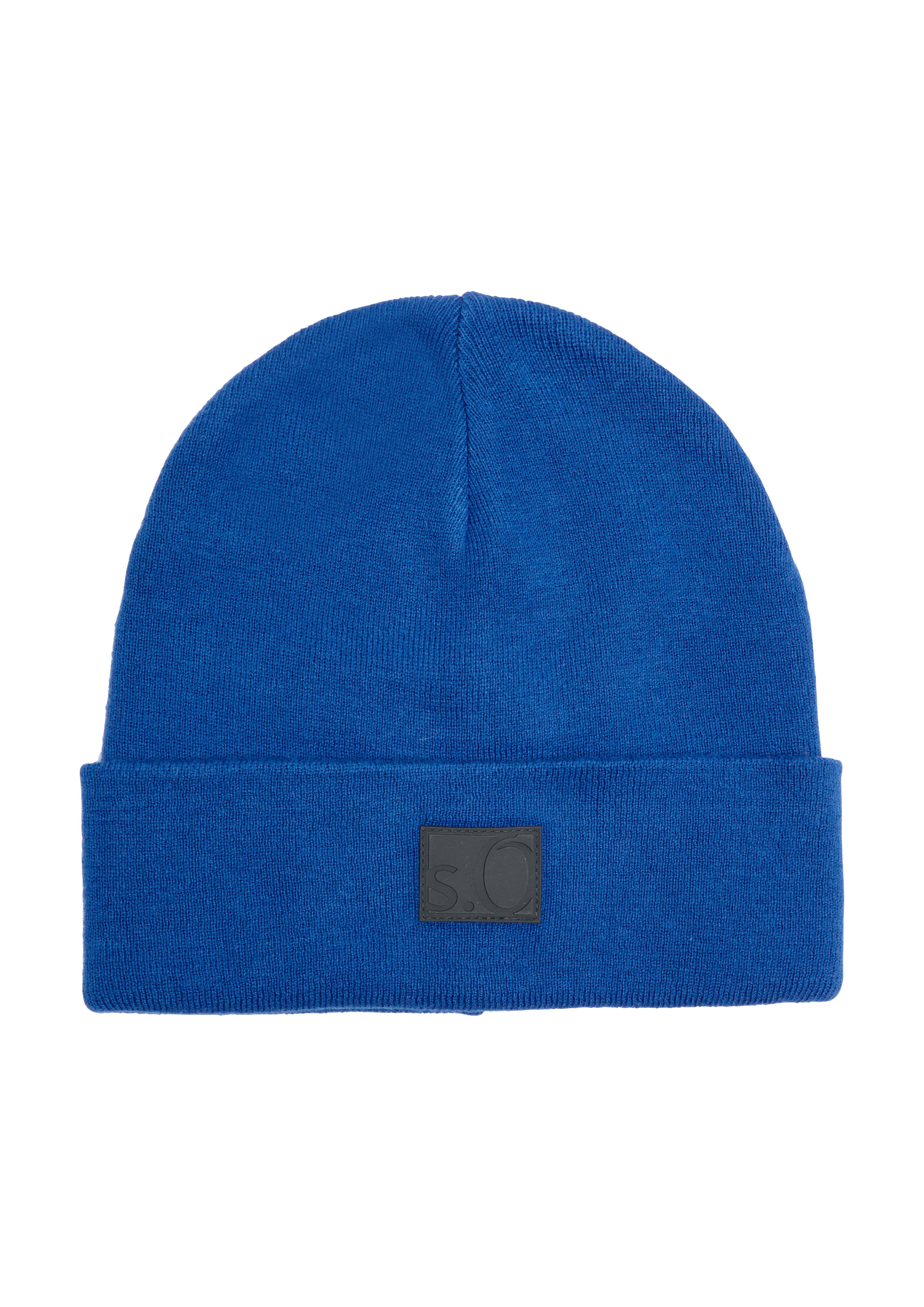 s.Oliver - Beanie mit Merinowolle, Herren, blau