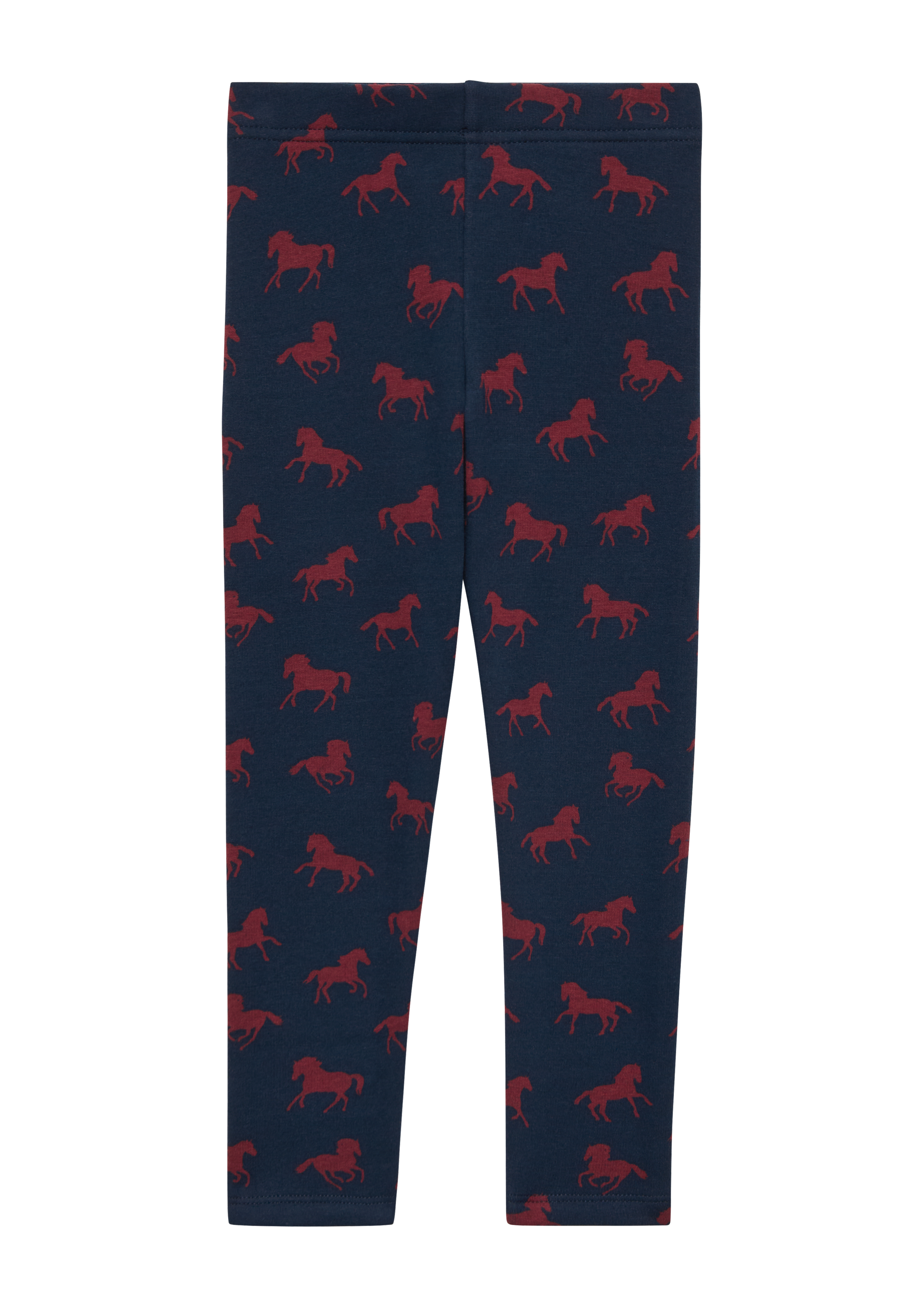 s.Oliver - Leggings aus Thermofleece mit All-over-Print, Kinder, blau