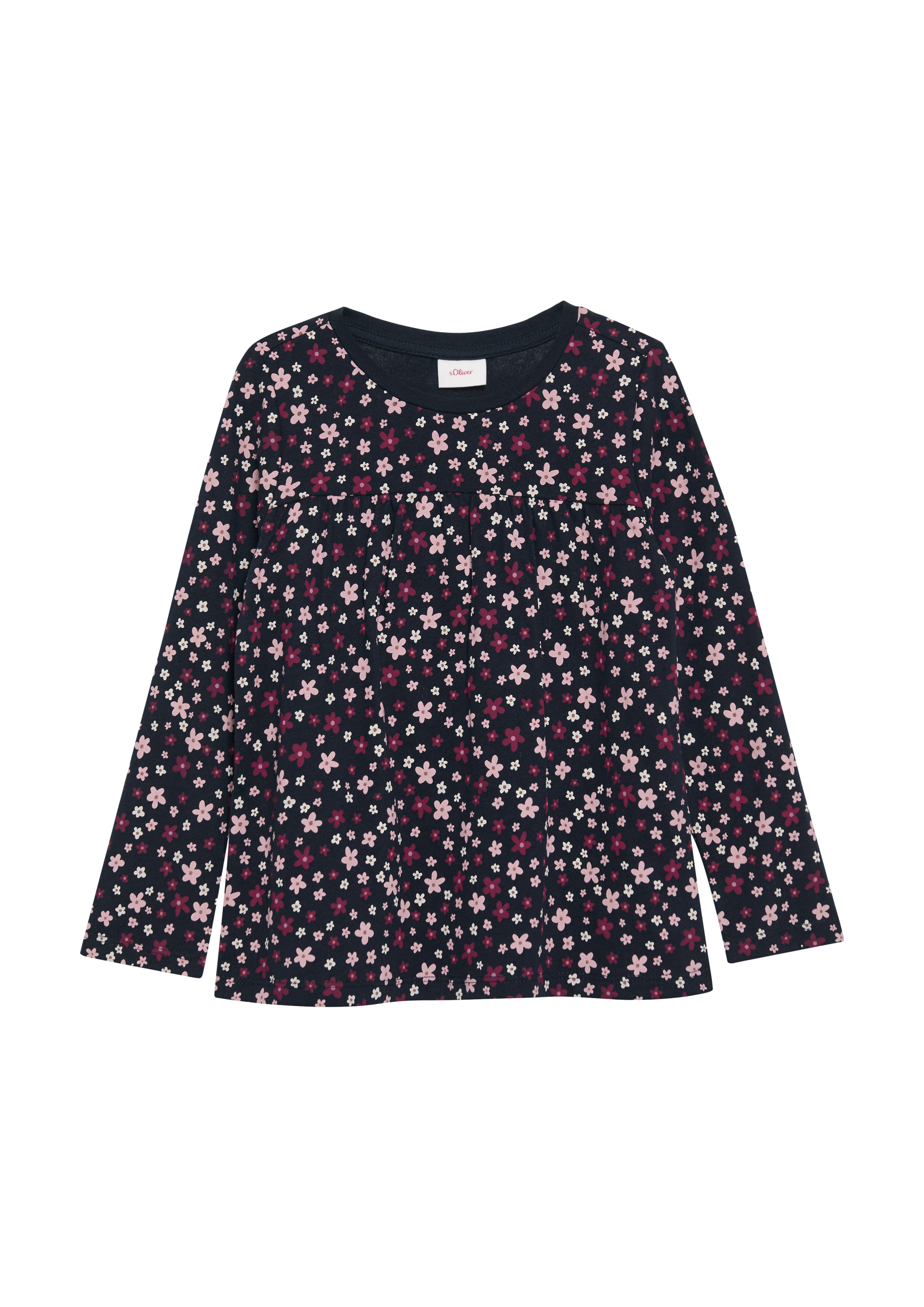 s.Oliver - Ausgestelltes Longsleeve mit All-over-Print, Kinder, blau