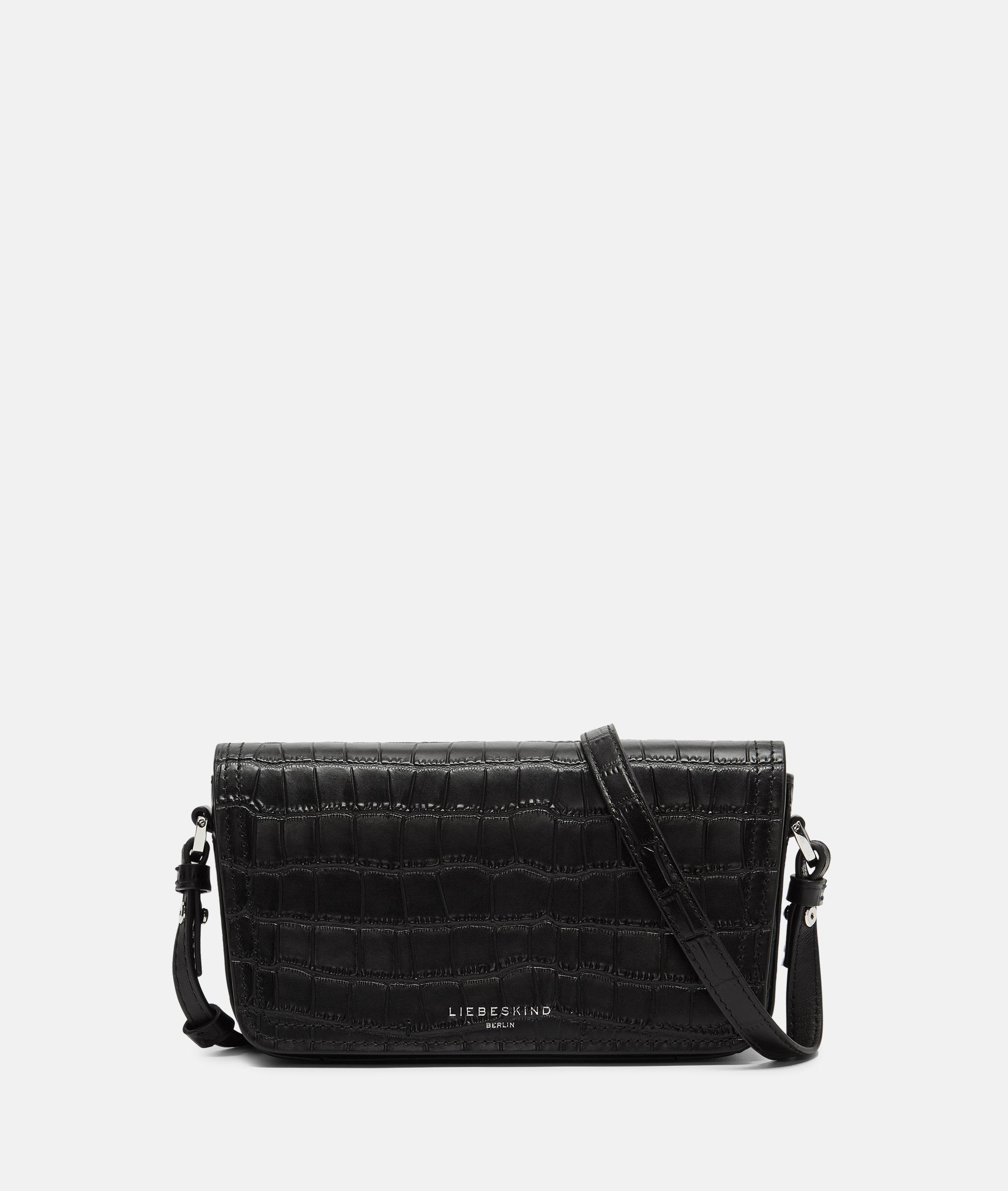 Liebeskind Berlin - Kleine Crossbody-Bag aus Leder -  schwarz