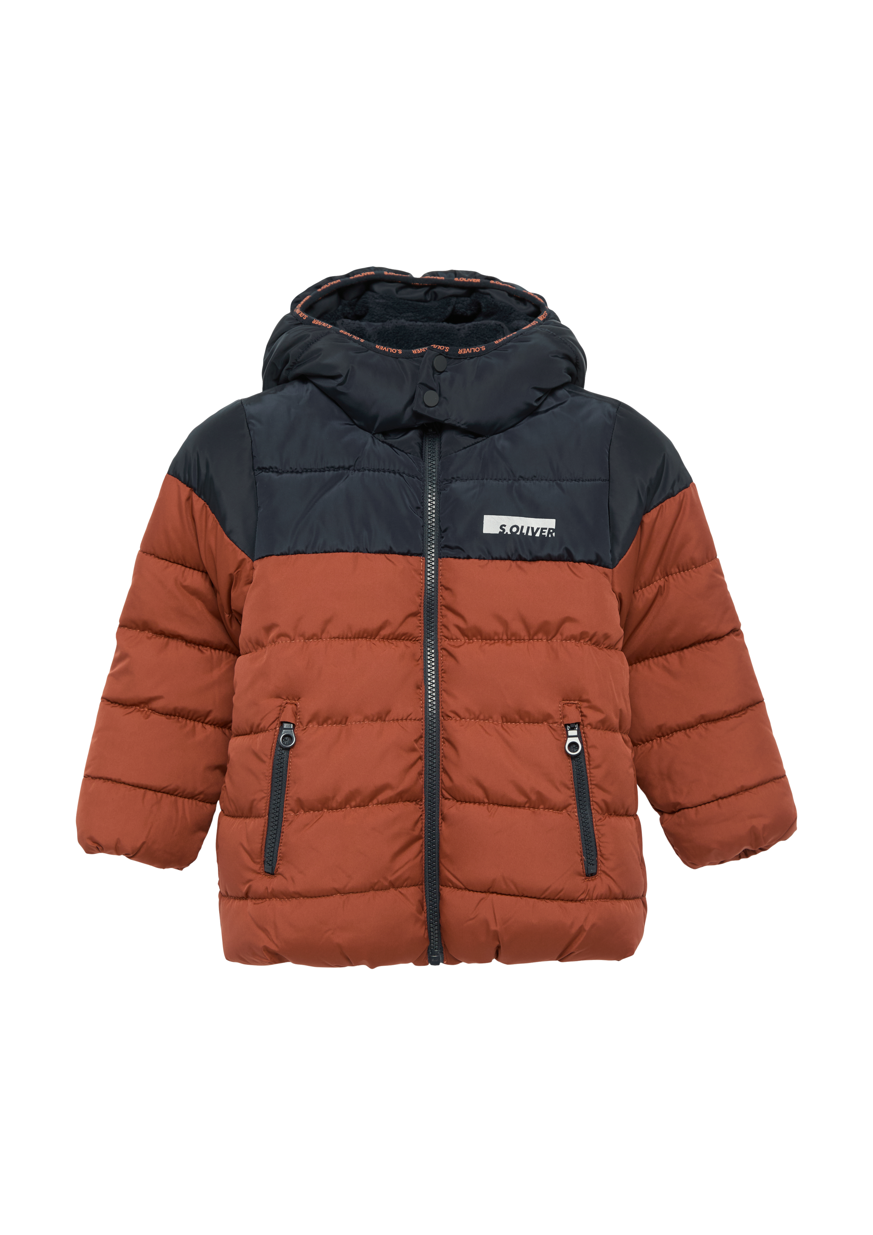 s.Oliver - Wattierte Jacke mit Fleecefutter, Kinder, rot