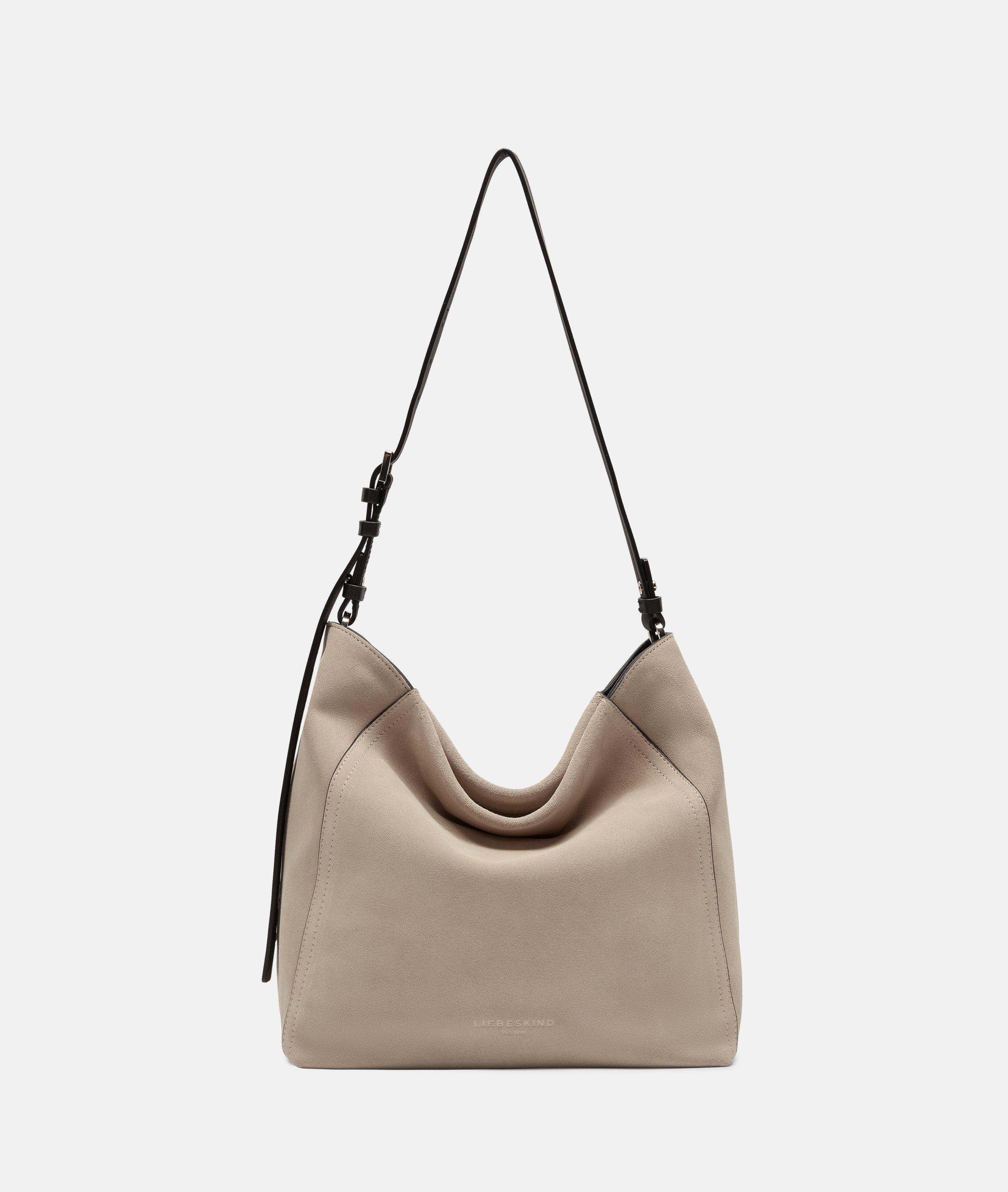 Liebeskind Berlin - Geräumige Schultertasche aus Leder -  Beige