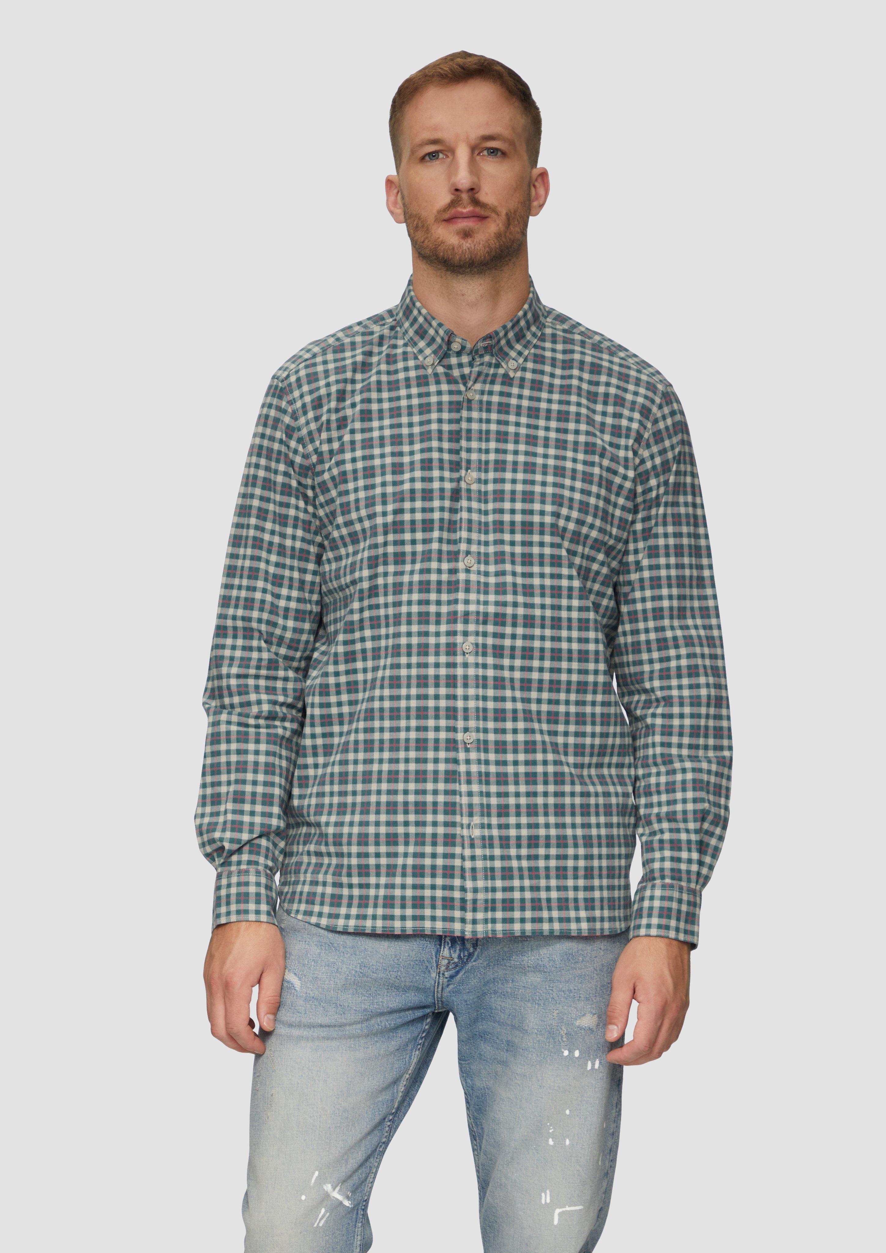 S.Oliver Regular Fit: Hemd mit Button-Down-Kragen aus Baumwollstretch