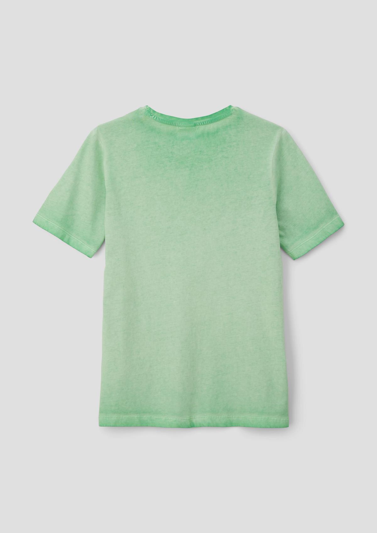 s.Oliver Bavlněné tričko s mírným přechodem barev