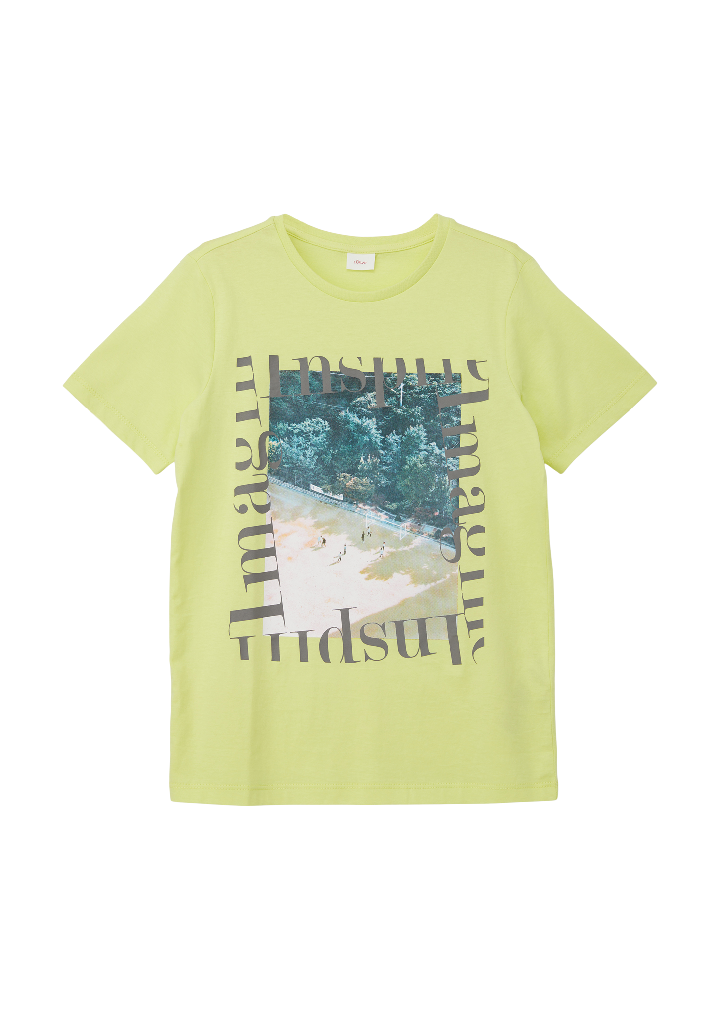 s.Oliver - T-Shirt mit Frontprint, Jungen, grün