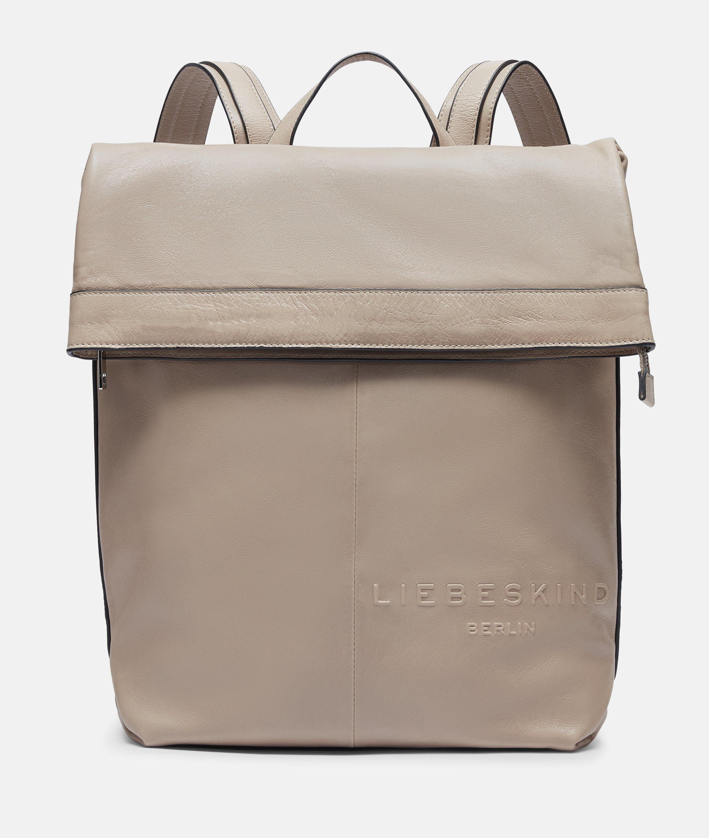 Liebeskind Berlin - Rucksack aus weichem Lammleder -  Beige