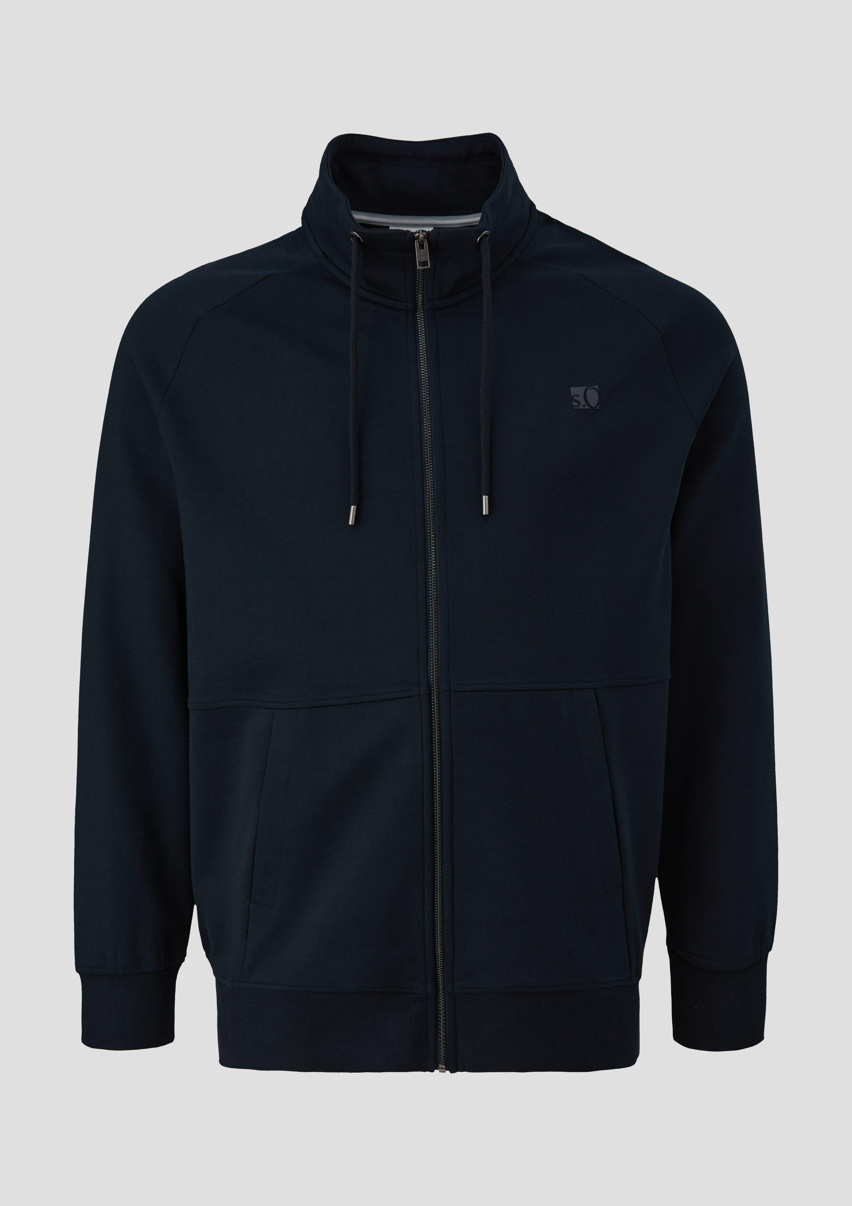 s.Oliver - Sweatjacke mit Rollkragen, Herren, blau