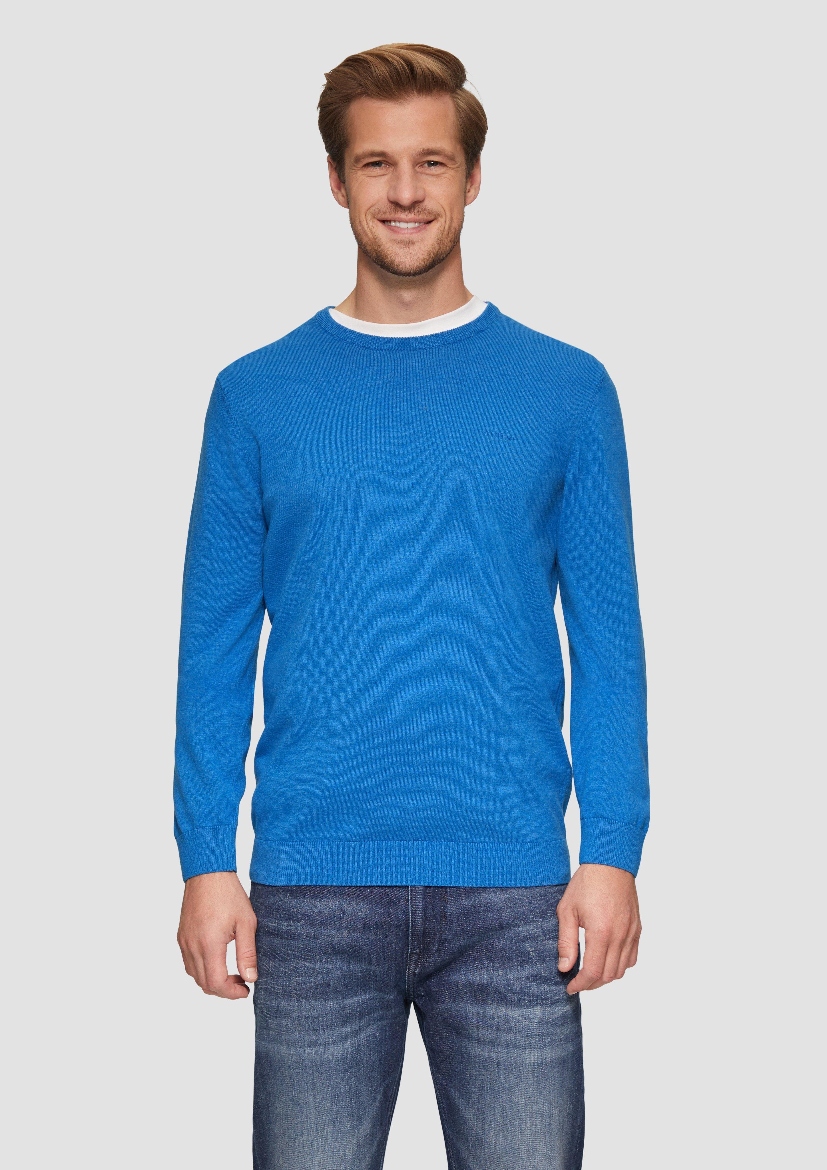 S.Oliver Strickpullover mit Logo-Stickerei