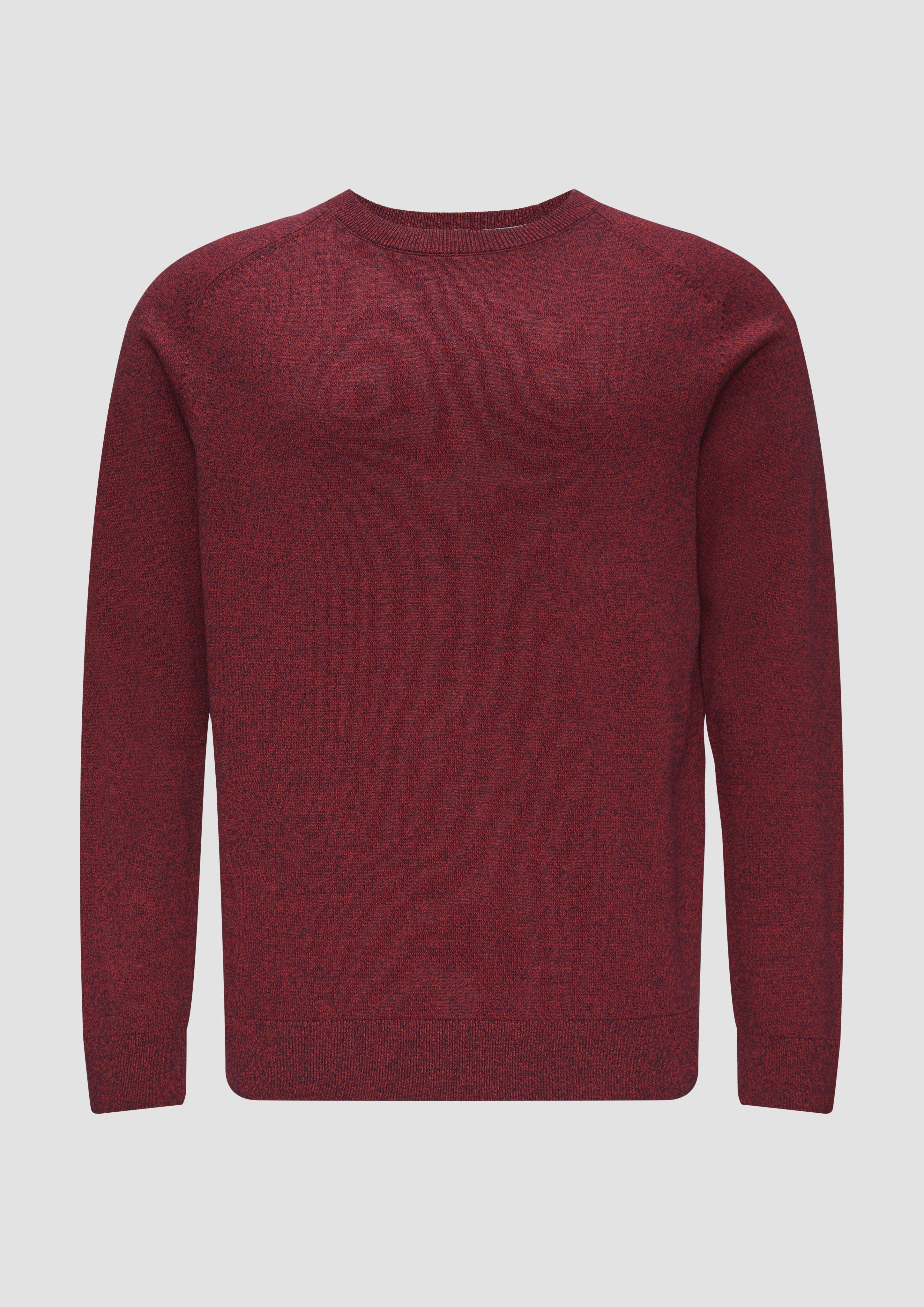 s.Oliver - Strickpullover mit Raglanärmeln, Herren, rot