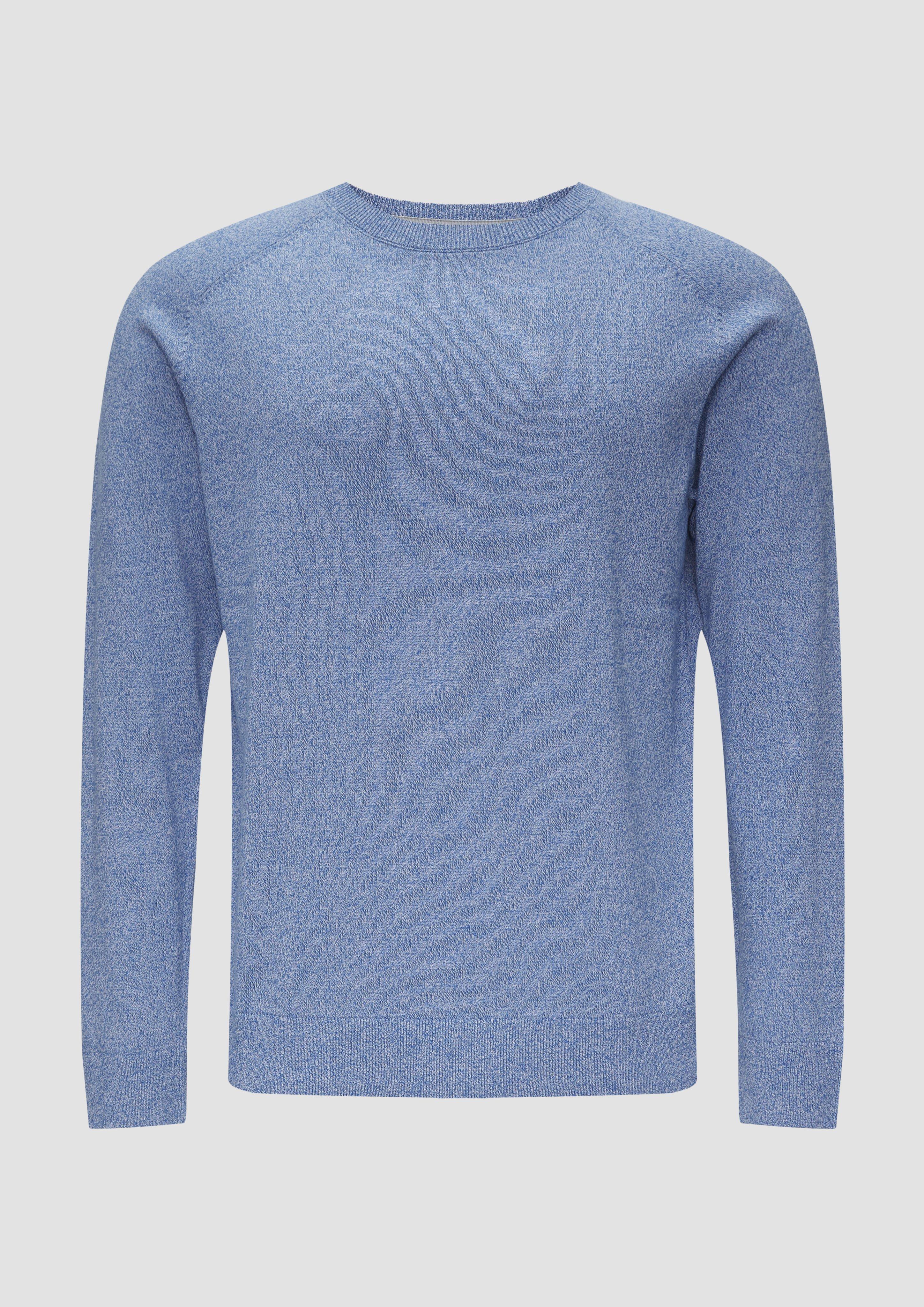 s.Oliver - Strickpullover mit Raglanärmeln, Herren, blau