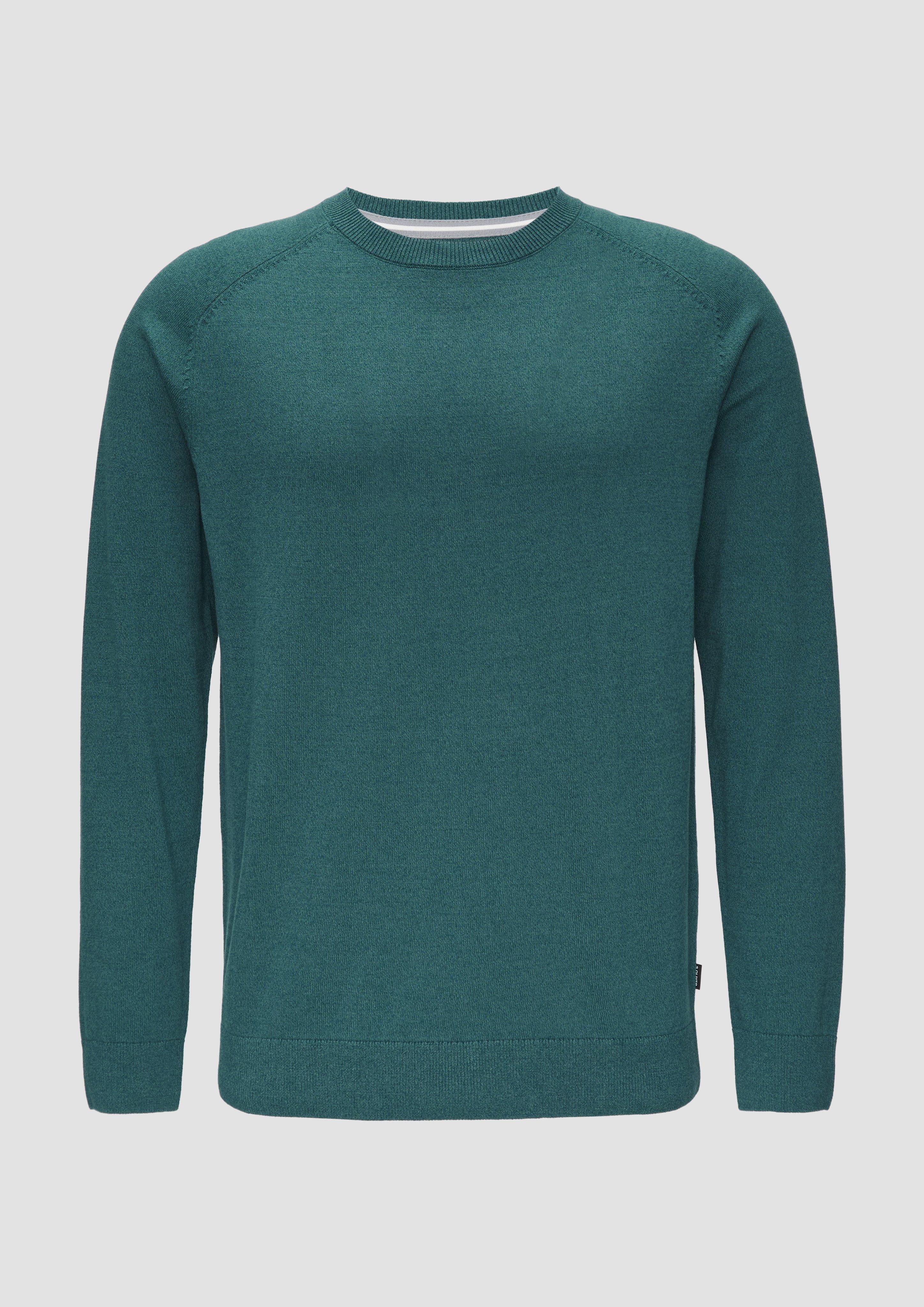 s.Oliver - Strickpullover mit Raglanärmeln, Herren, Blau