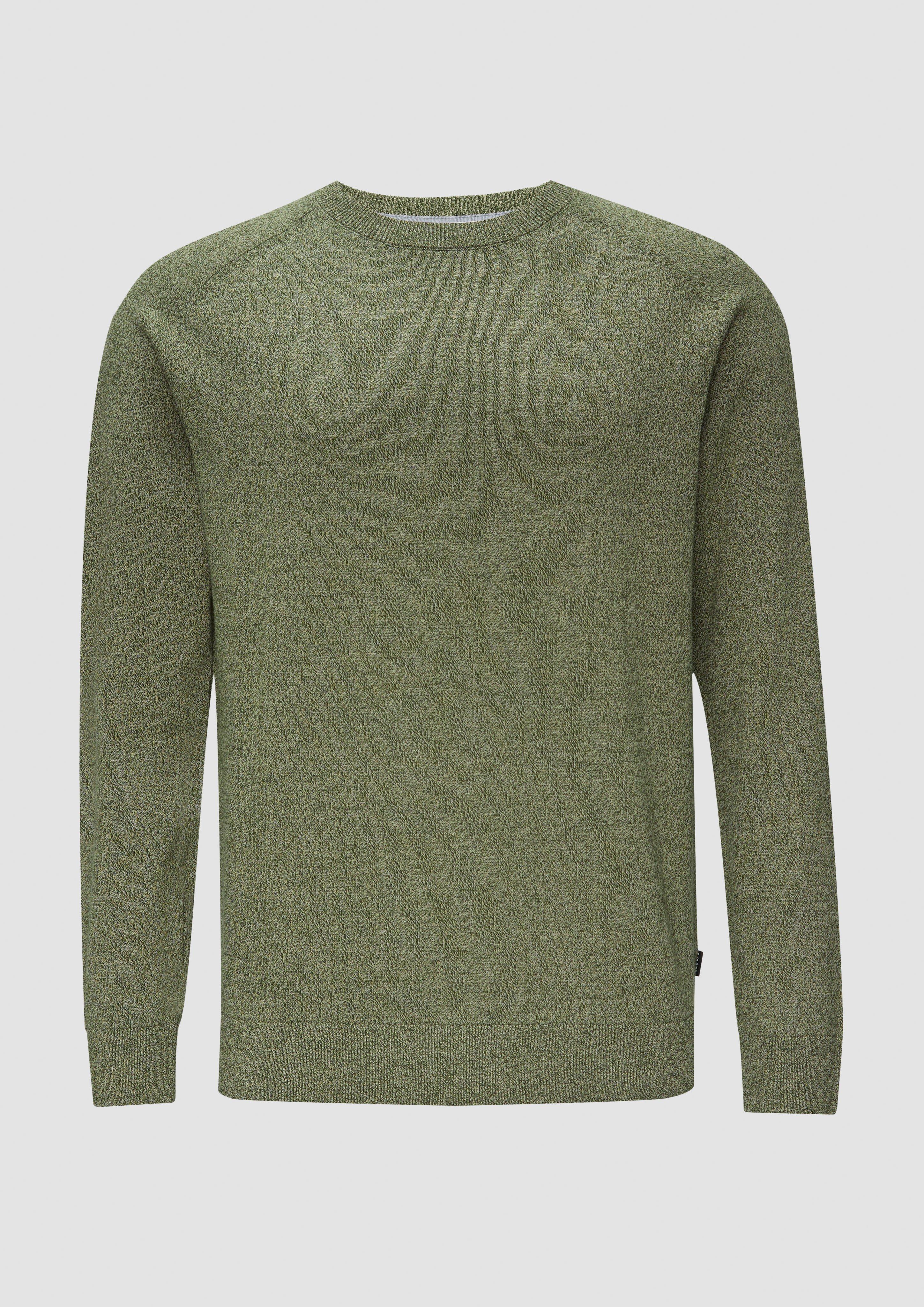 s.Oliver - Strickpullover mit Raglanärmeln, Herren, Grün