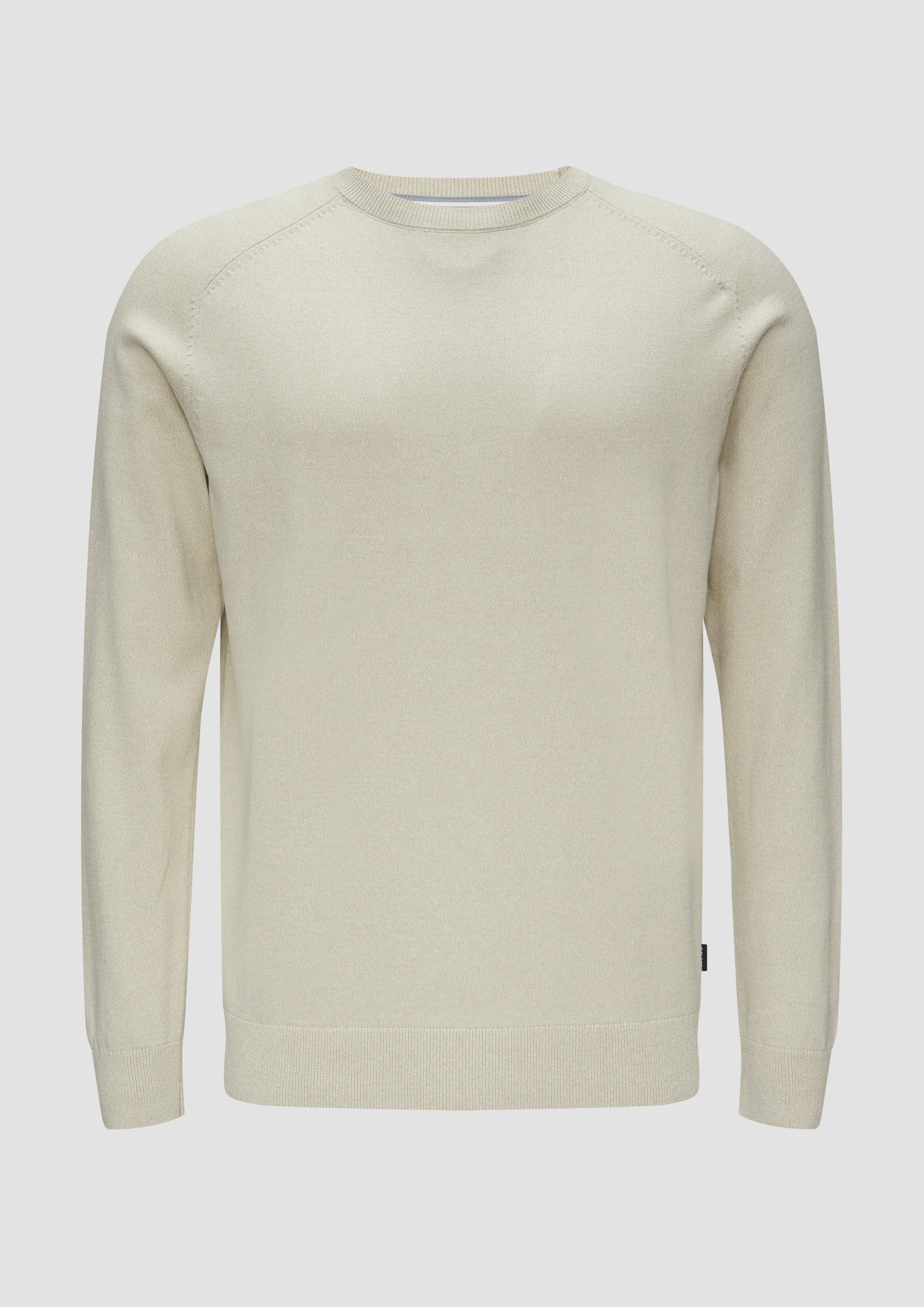 s.Oliver - Strickpullover mit Raglanärmeln, Herren, Beige