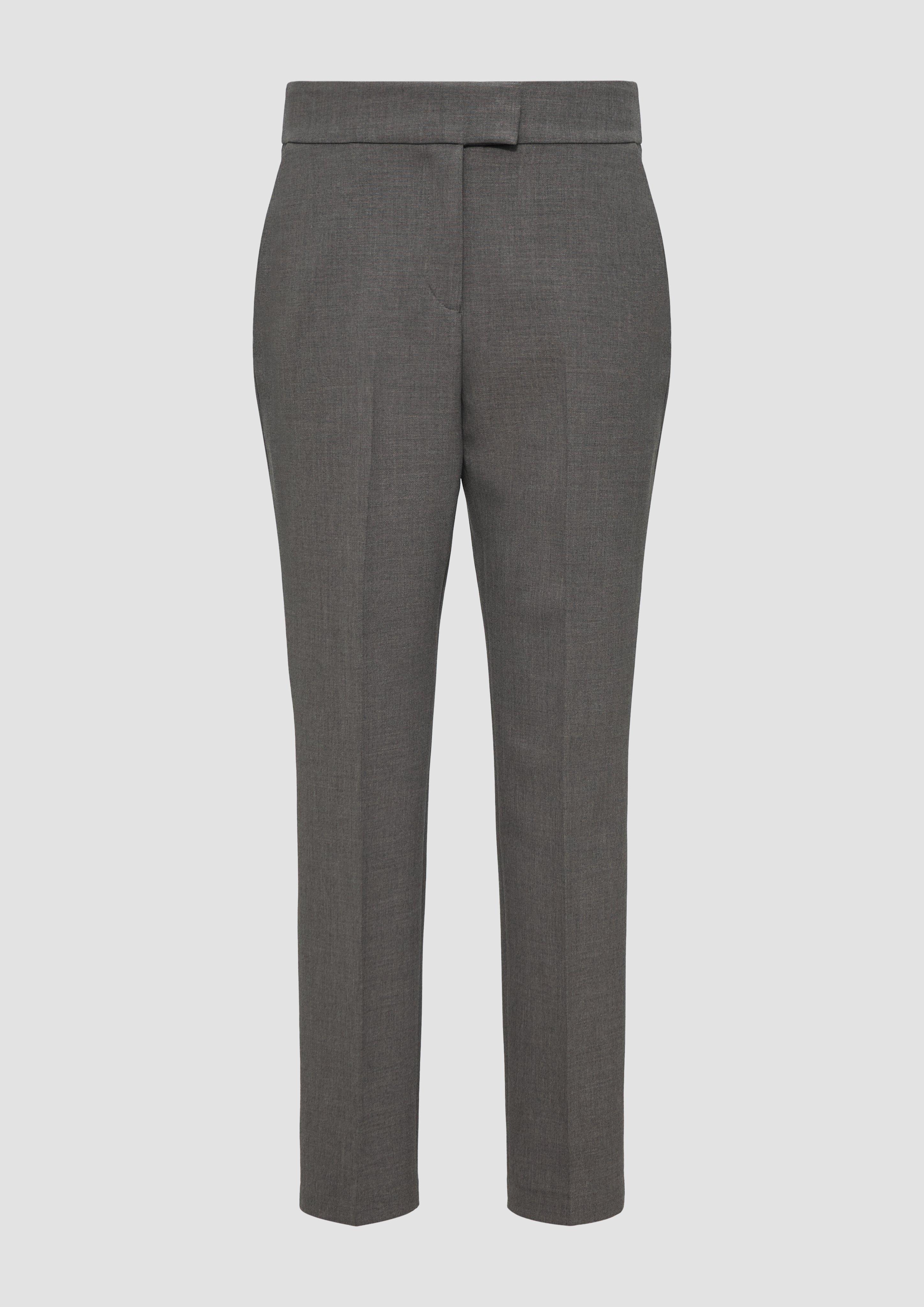 s.Oliver - Slim: Cigarette Pants in Ankle-Länge, Damen, grau