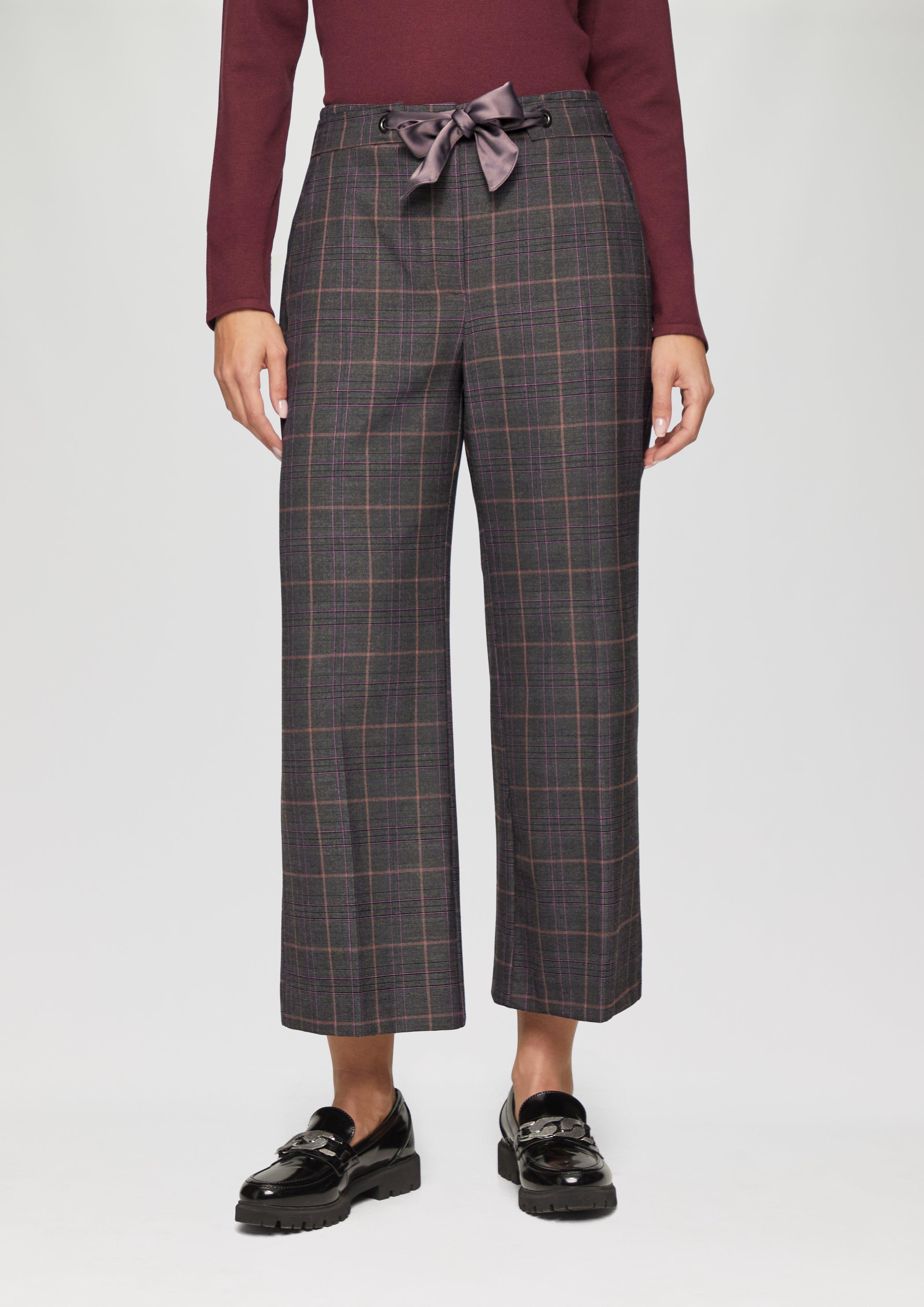 Tweed check wrap culotte – shéller / シェリエ