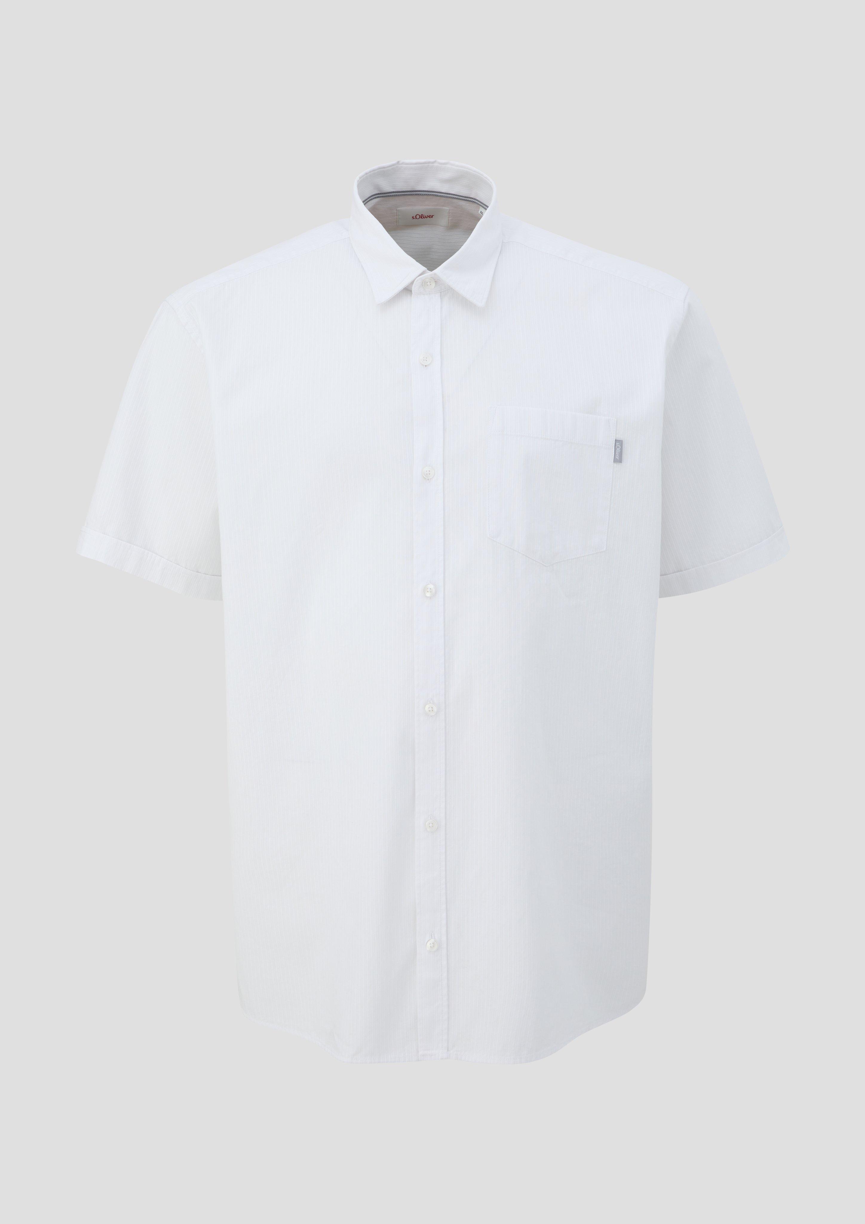 s.Oliver - Hemd mit Button-Down-Kragen, Herren, weiß