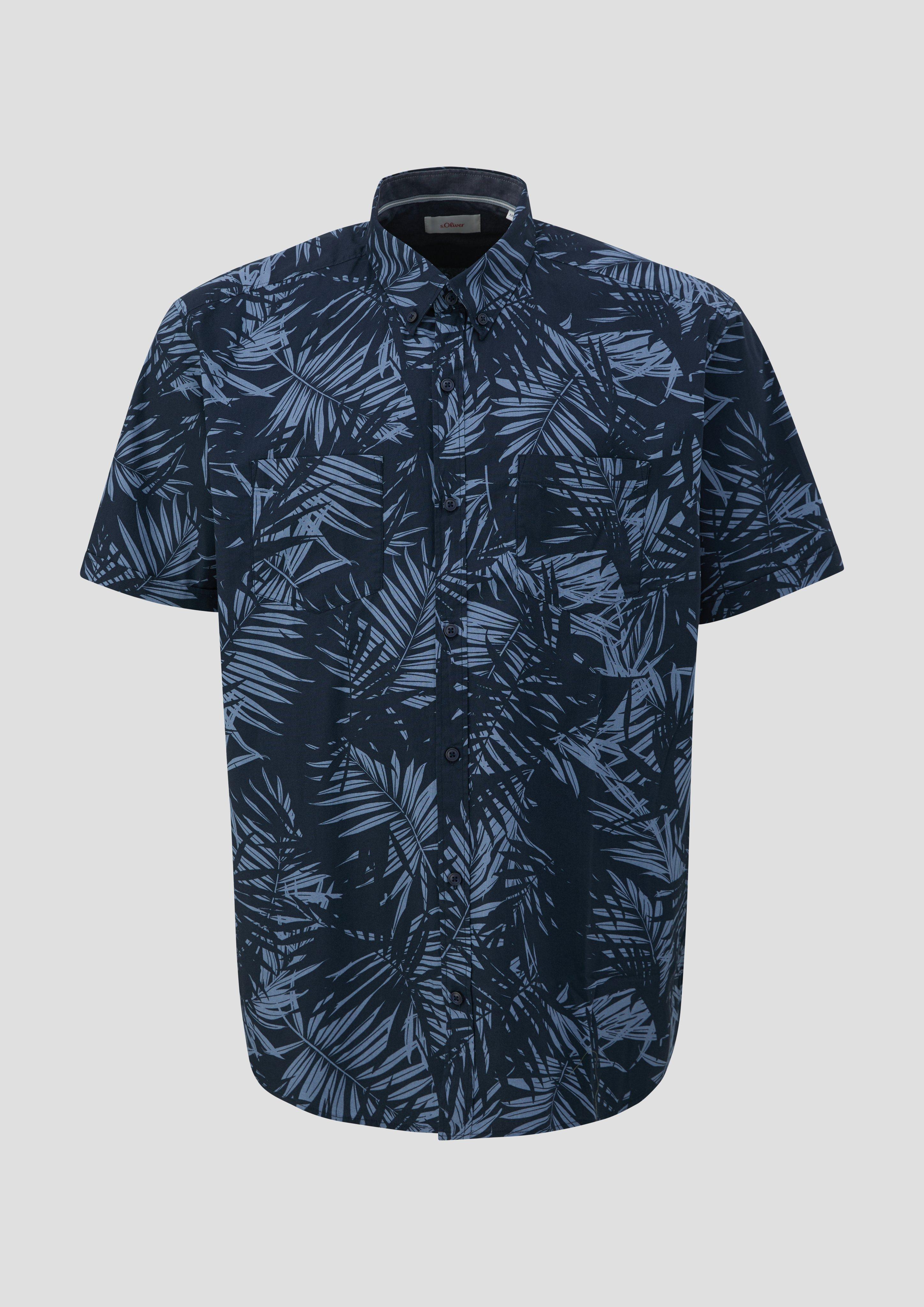 s.Oliver Kurzarmhemd im Slim-Fit
