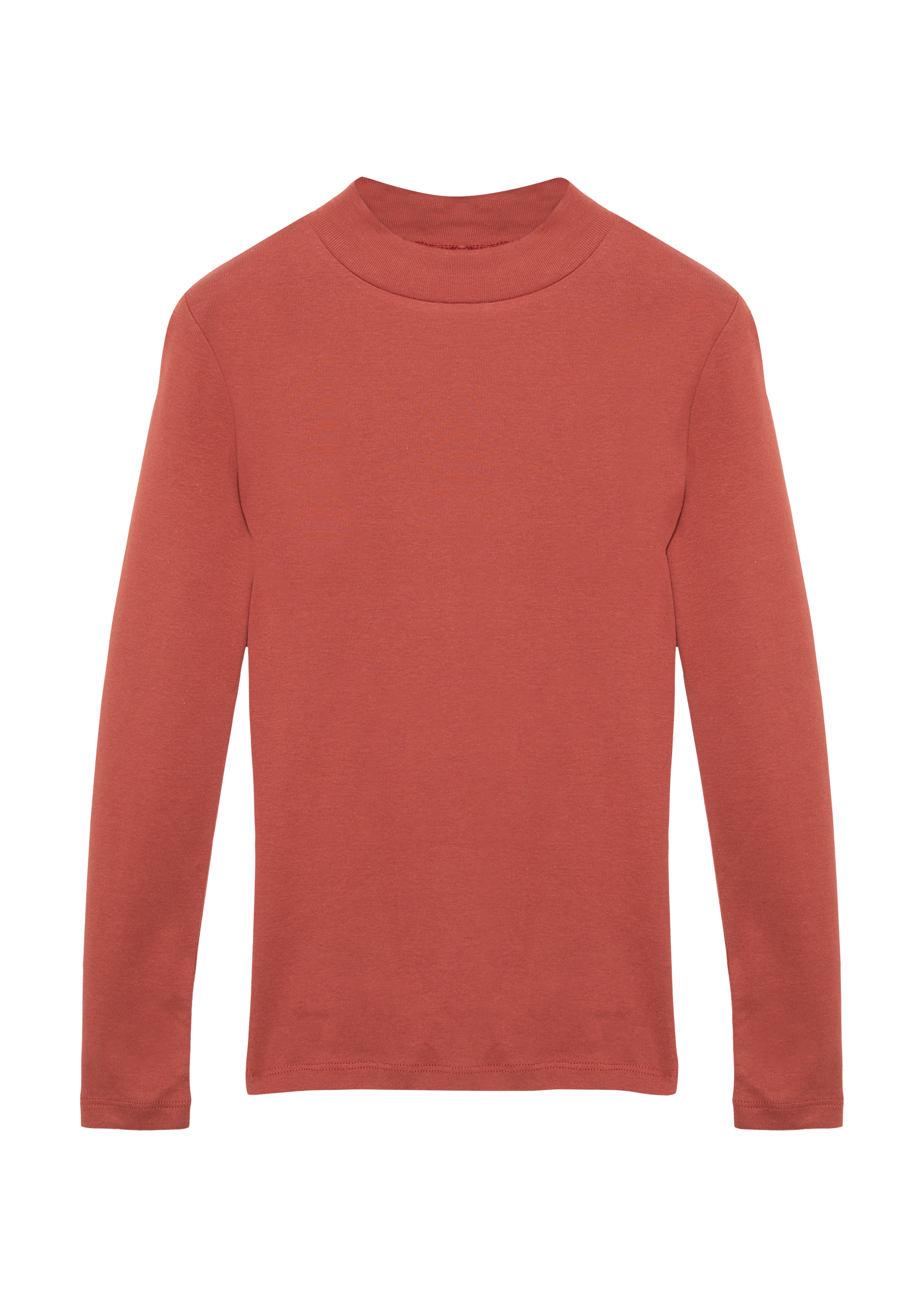 s.Oliver - Weiches Longsleeve mit Stehkragen, Mädchen, rot