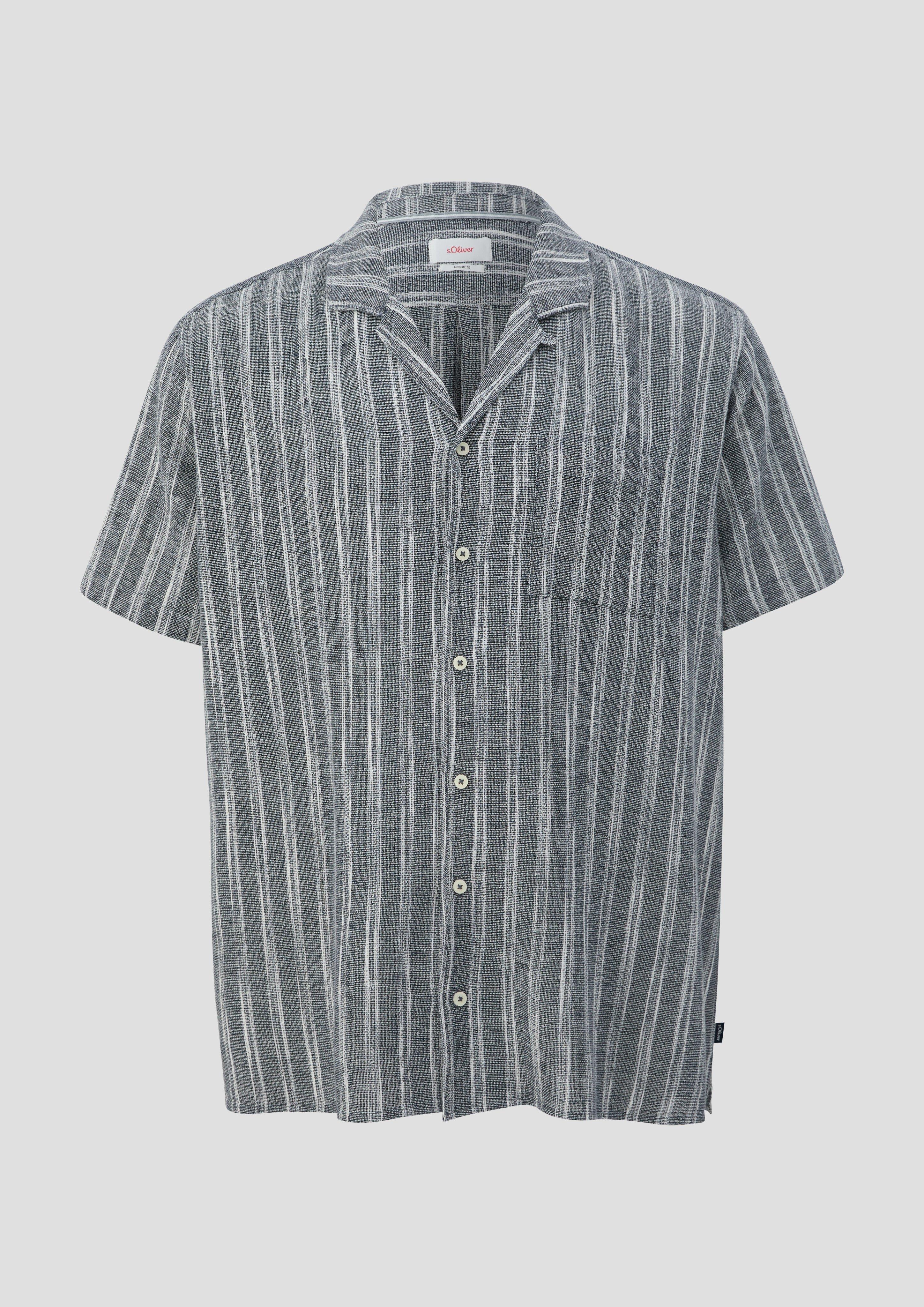 s.Oliver Kurzarmhemd aus Leinenmix