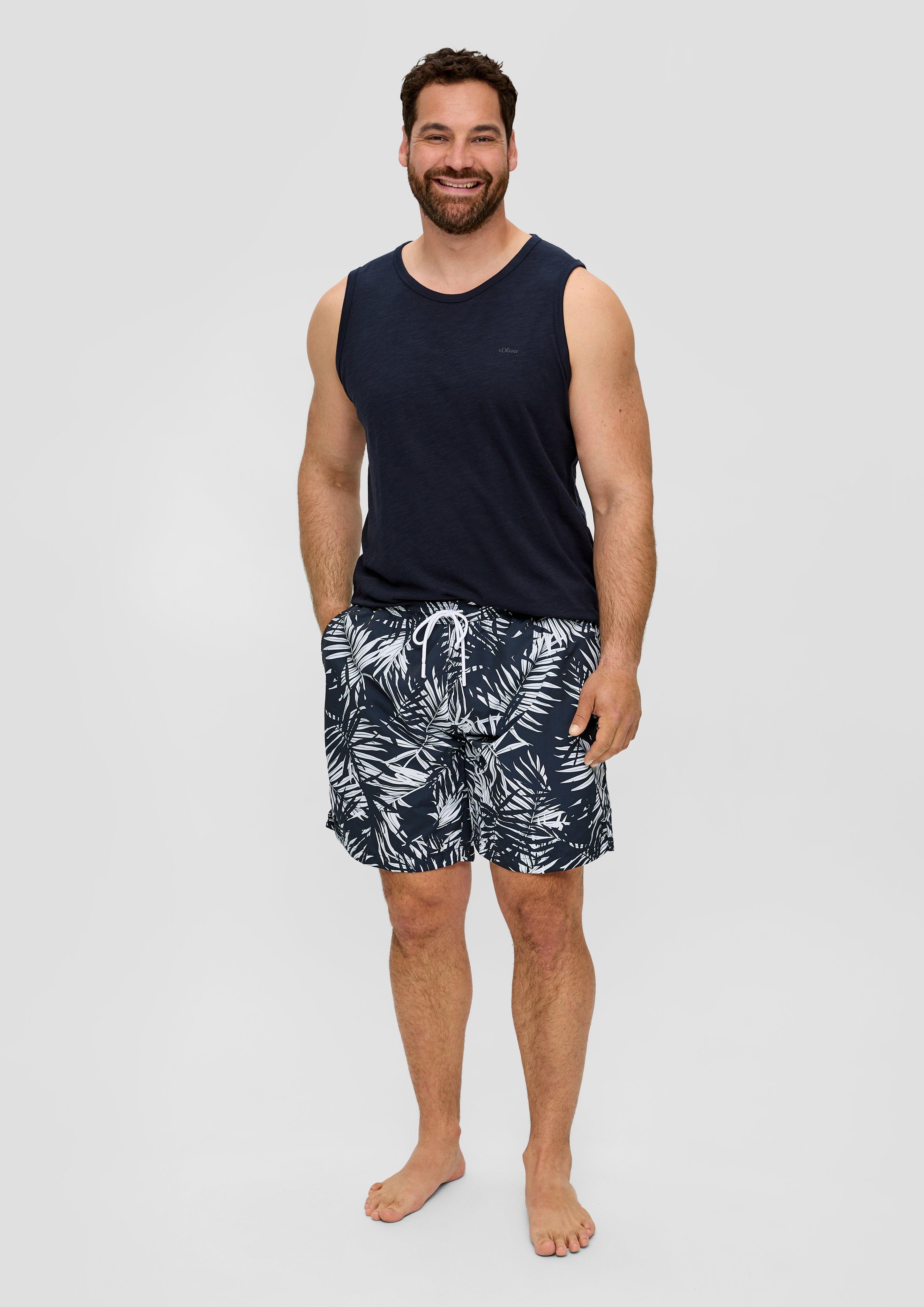 S.Oliver Badehose mit All-over-Print