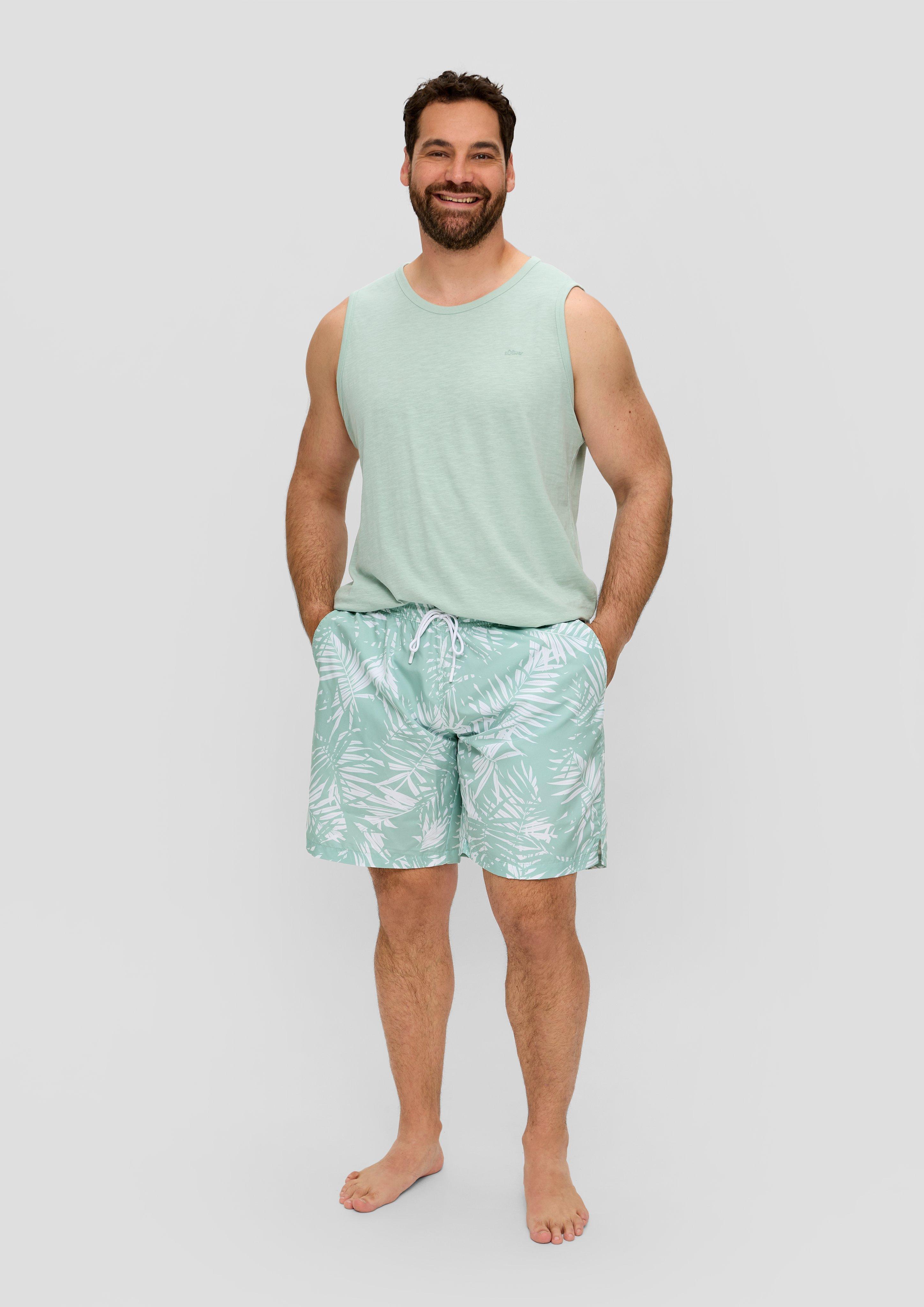 S.Oliver Badehose mit All-over-Print