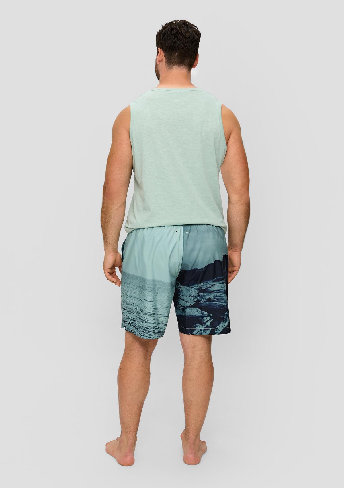 s.Oliver Swim shorts with slit pockets