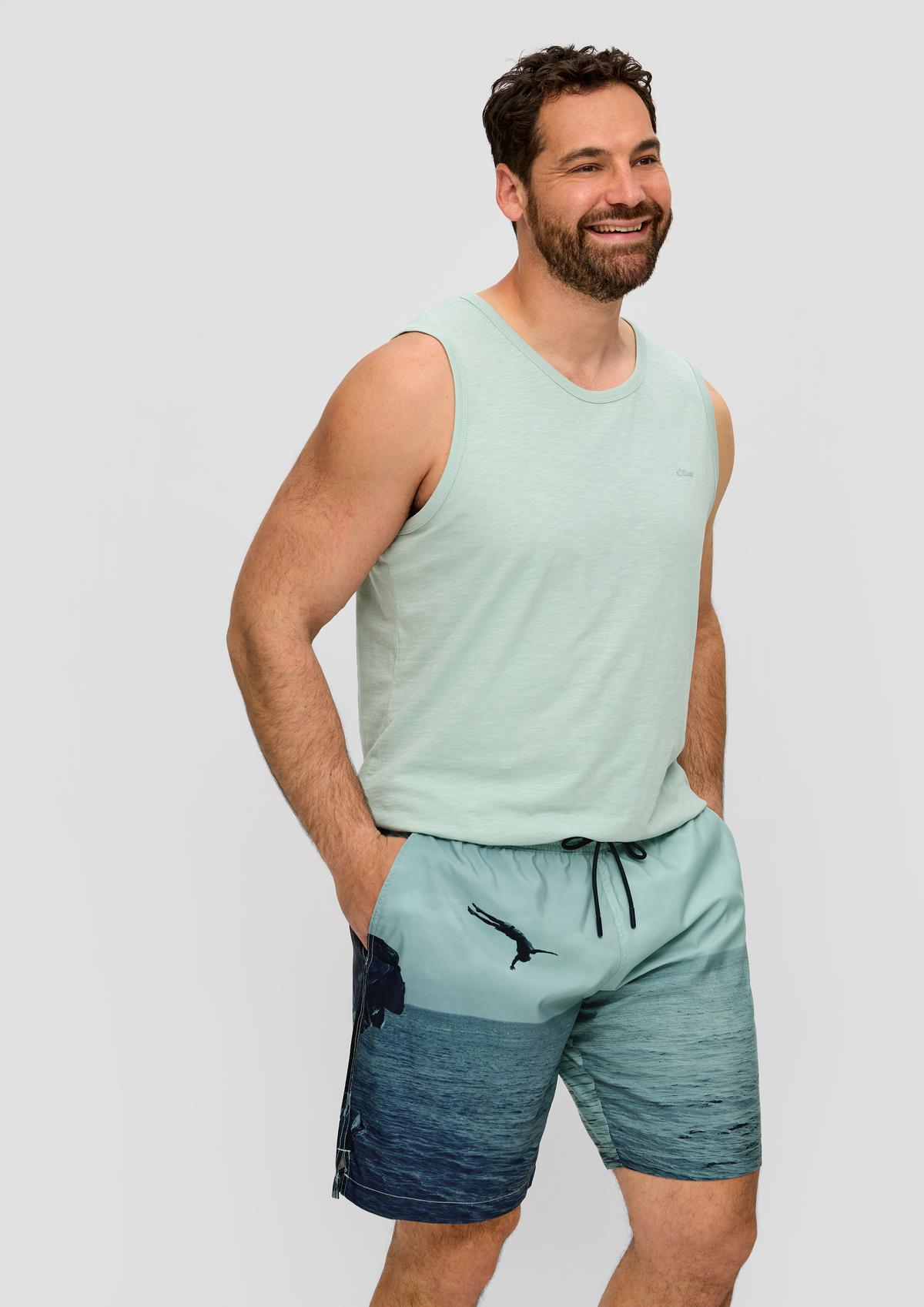 s.Oliver Swim shorts with slit pockets