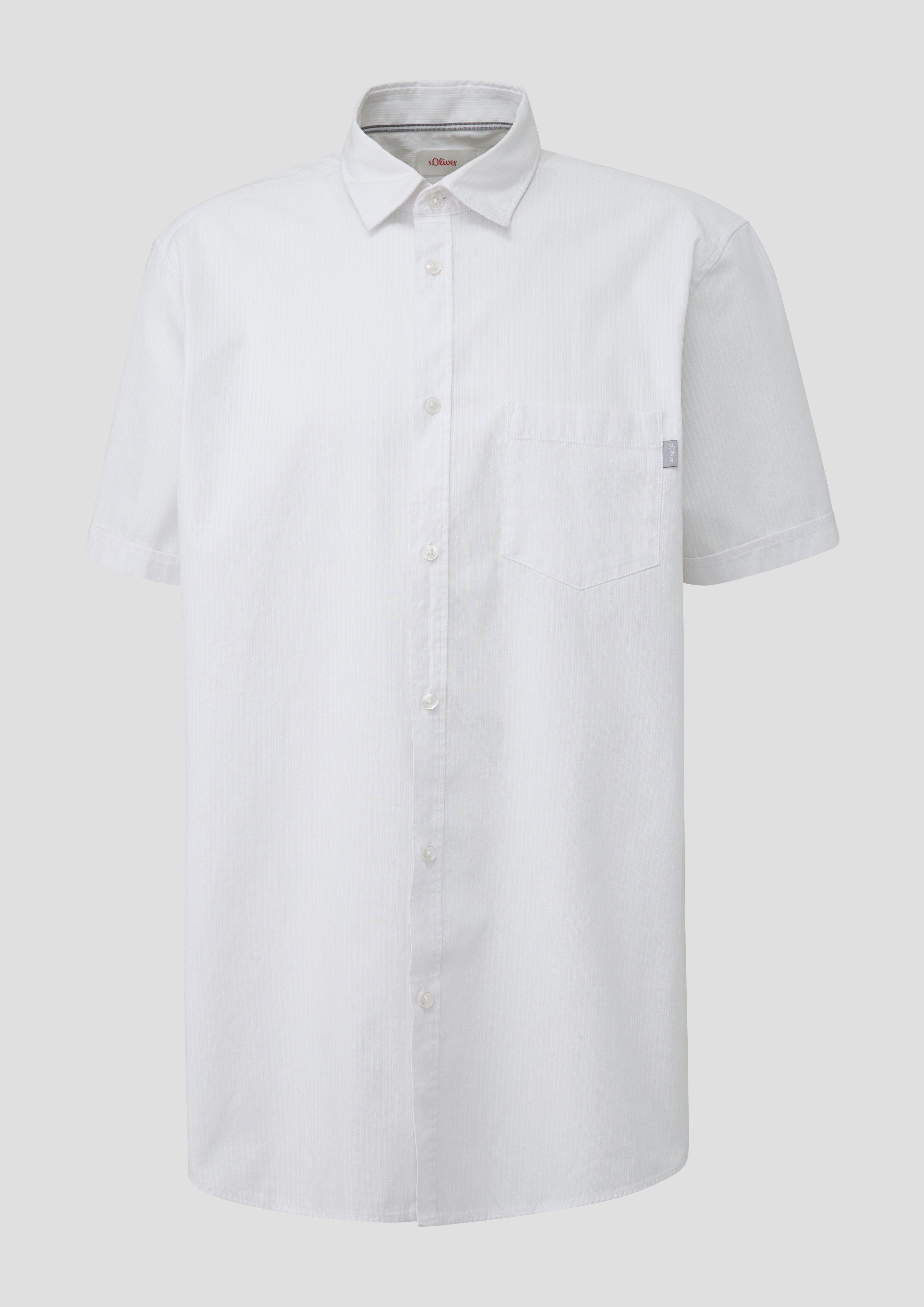 s.Oliver Kurzarmhemd mit Button-Down-Kragen