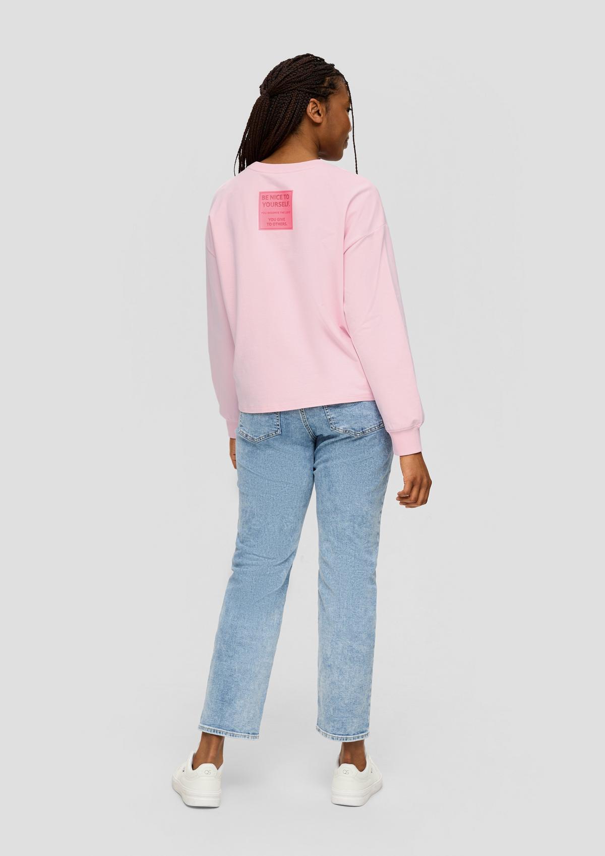 s.Oliver Sweatshirt in a boxy cut with a back print