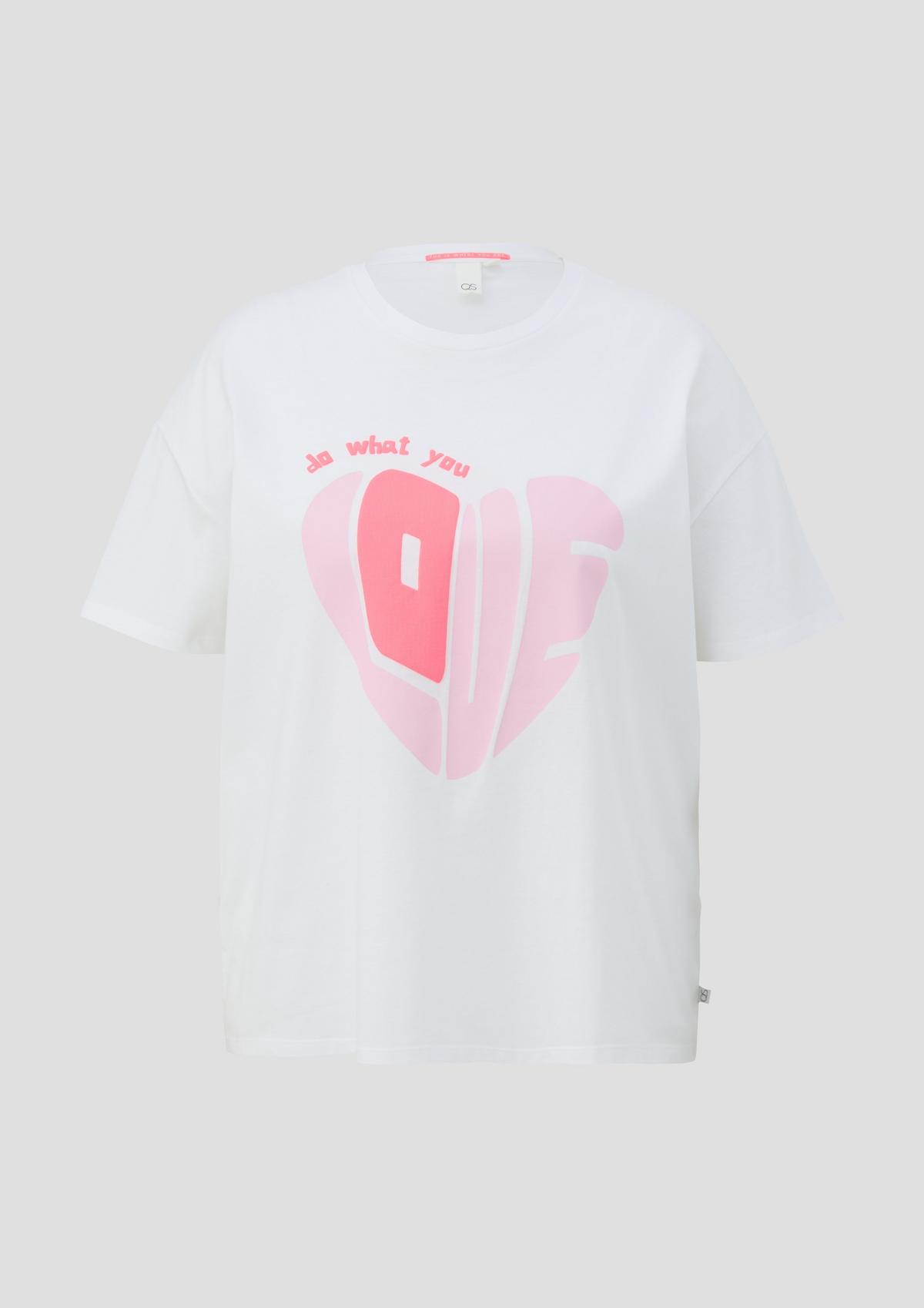 s.Oliver T-shirt oversize à détail imprimé