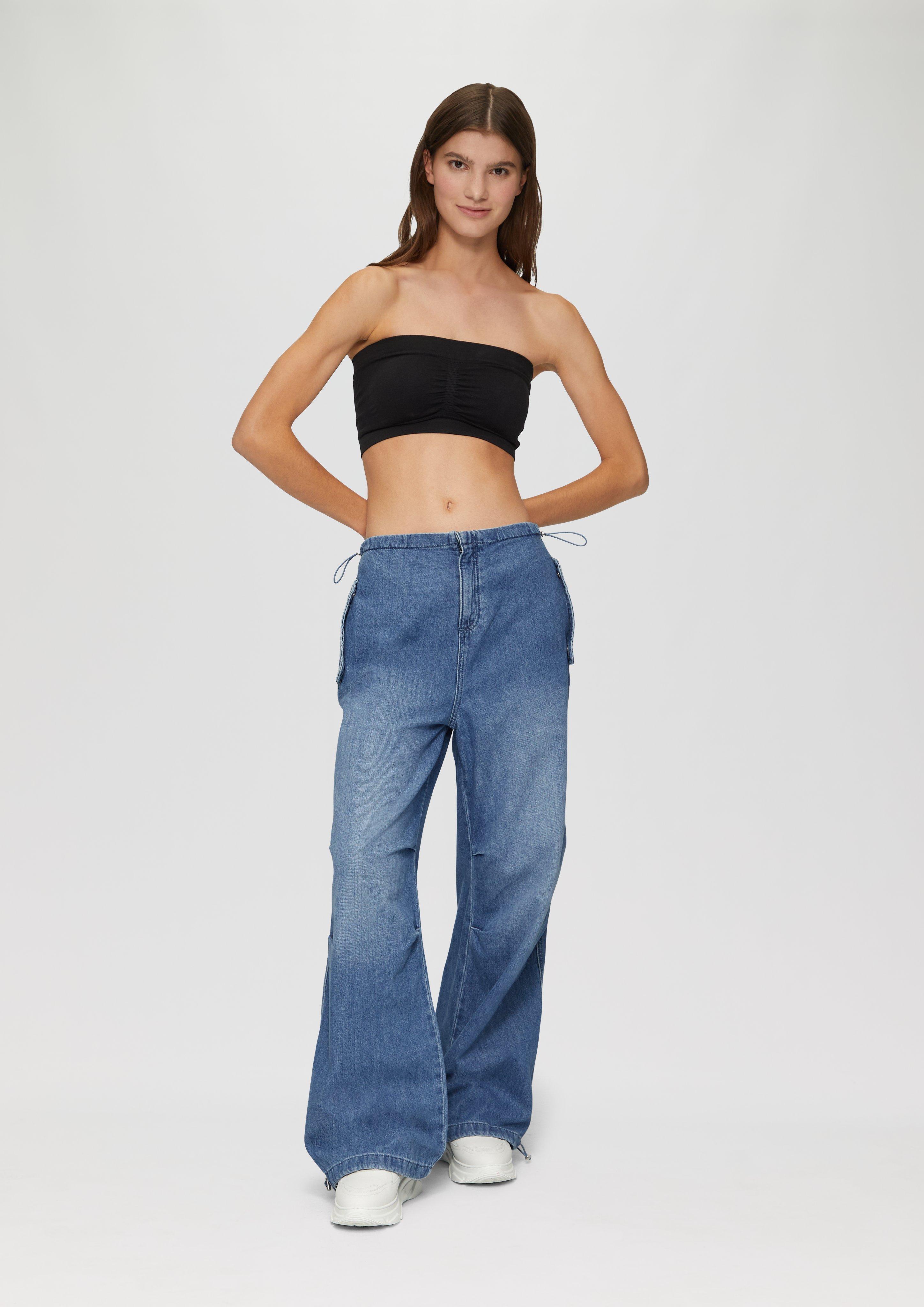 S.Oliver Parachute-Jeans / Loose Fit / Mid Rise / Wide Leg