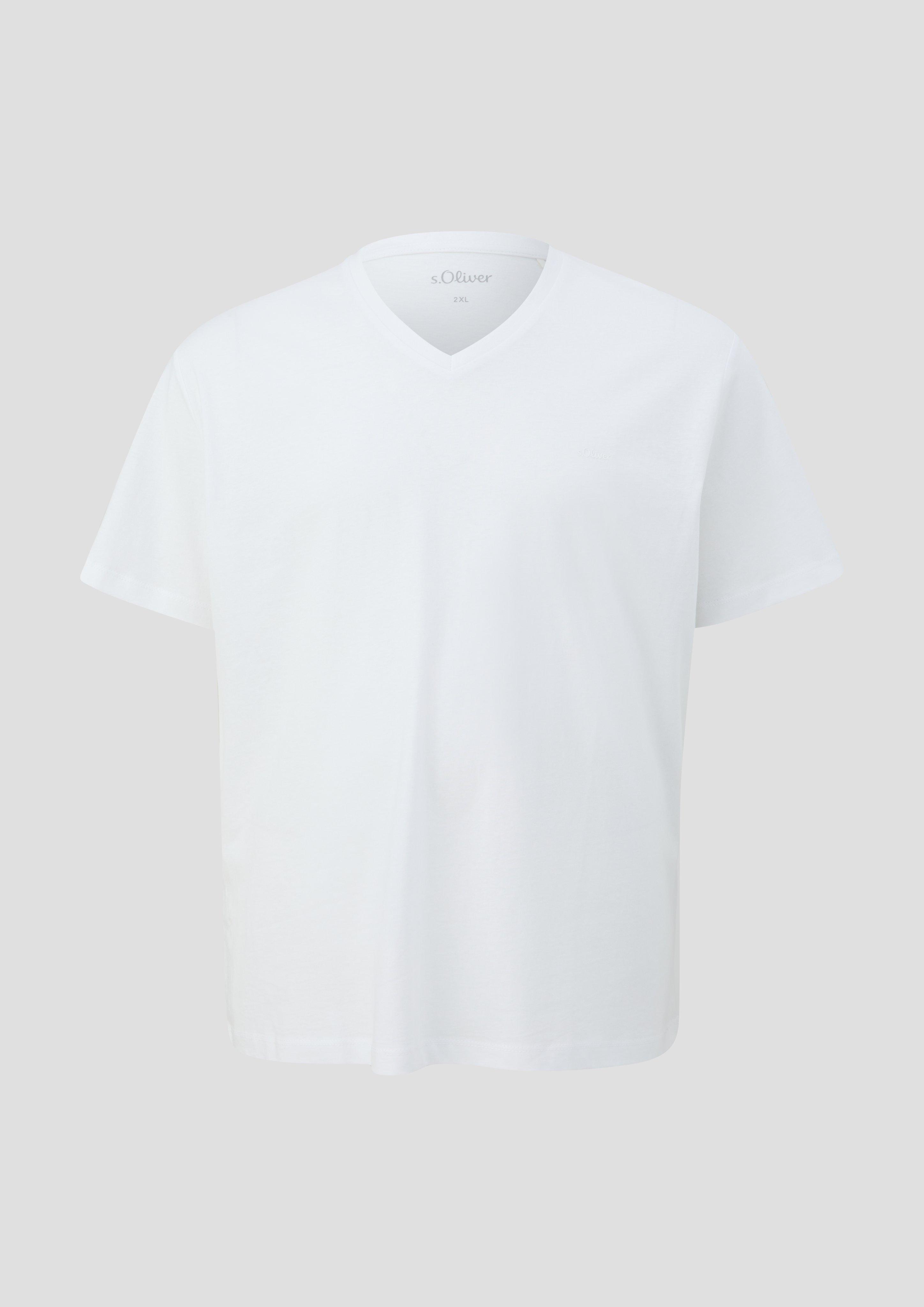 s.Oliver T-Shirt mit V-Ausschnitt