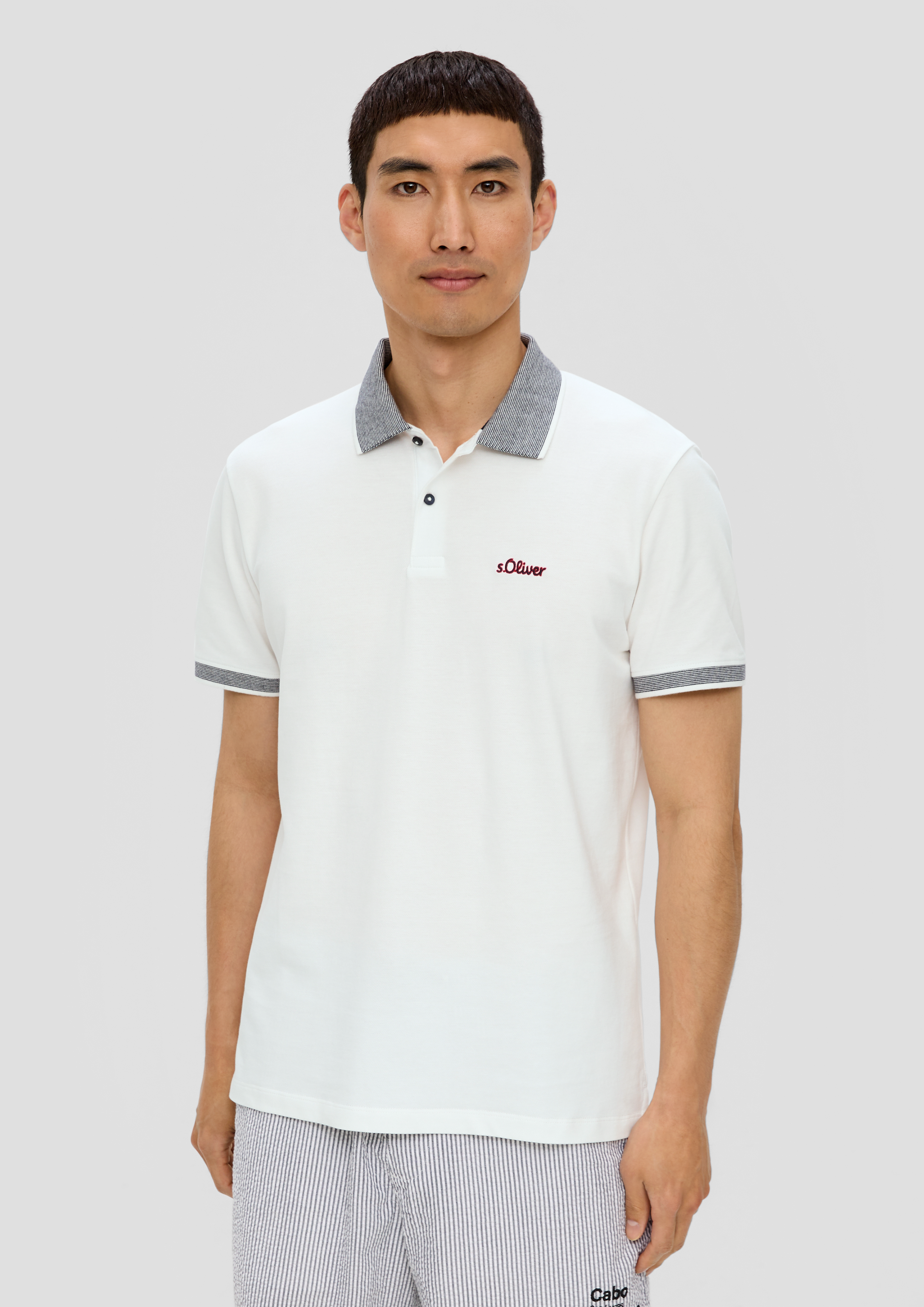 S.Oliver Poloshirt mit Kontrast-Details