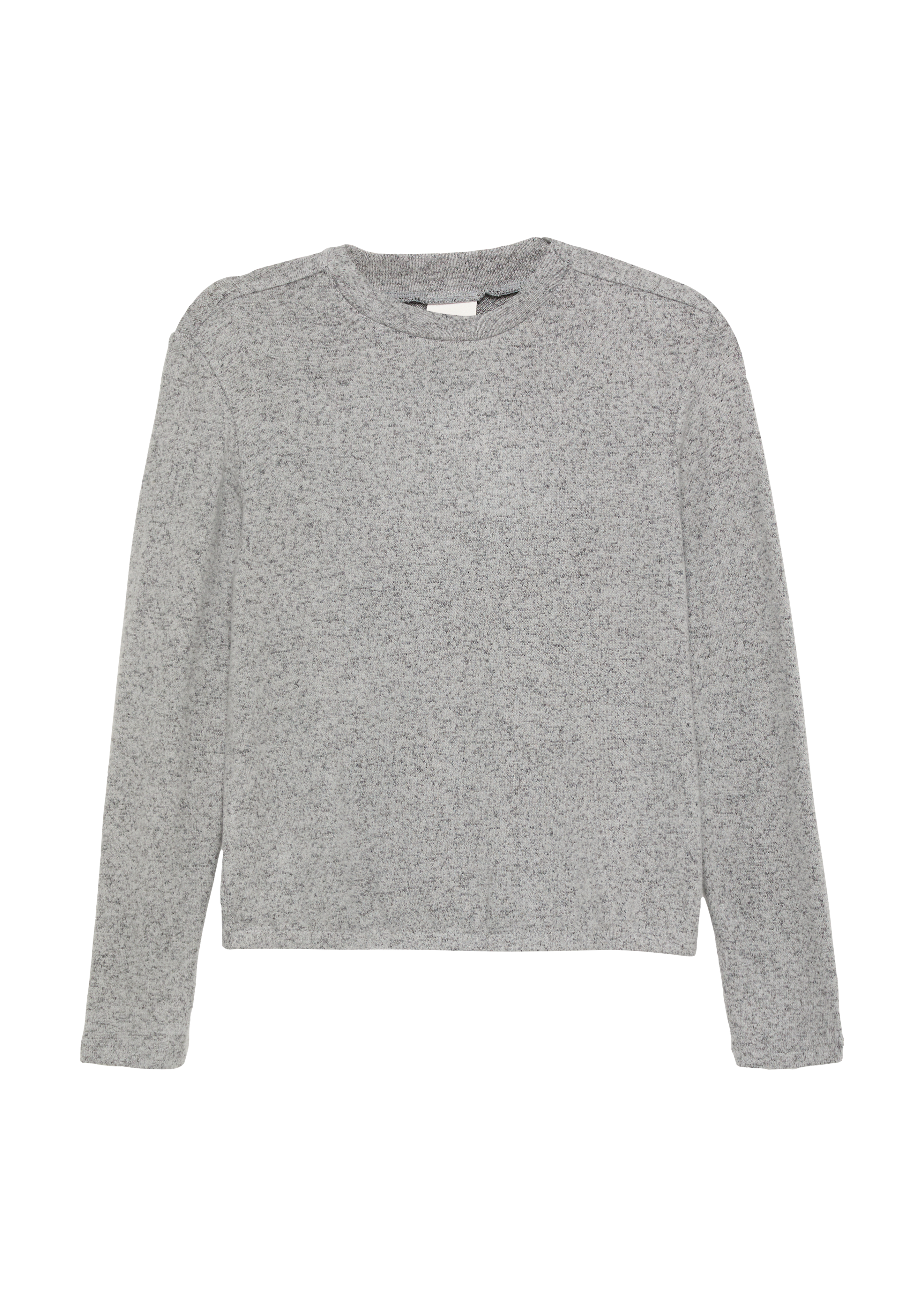 s.Oliver - Weiches Longsleeve aus Viskosemix im O-Shape, Mädchen, grau