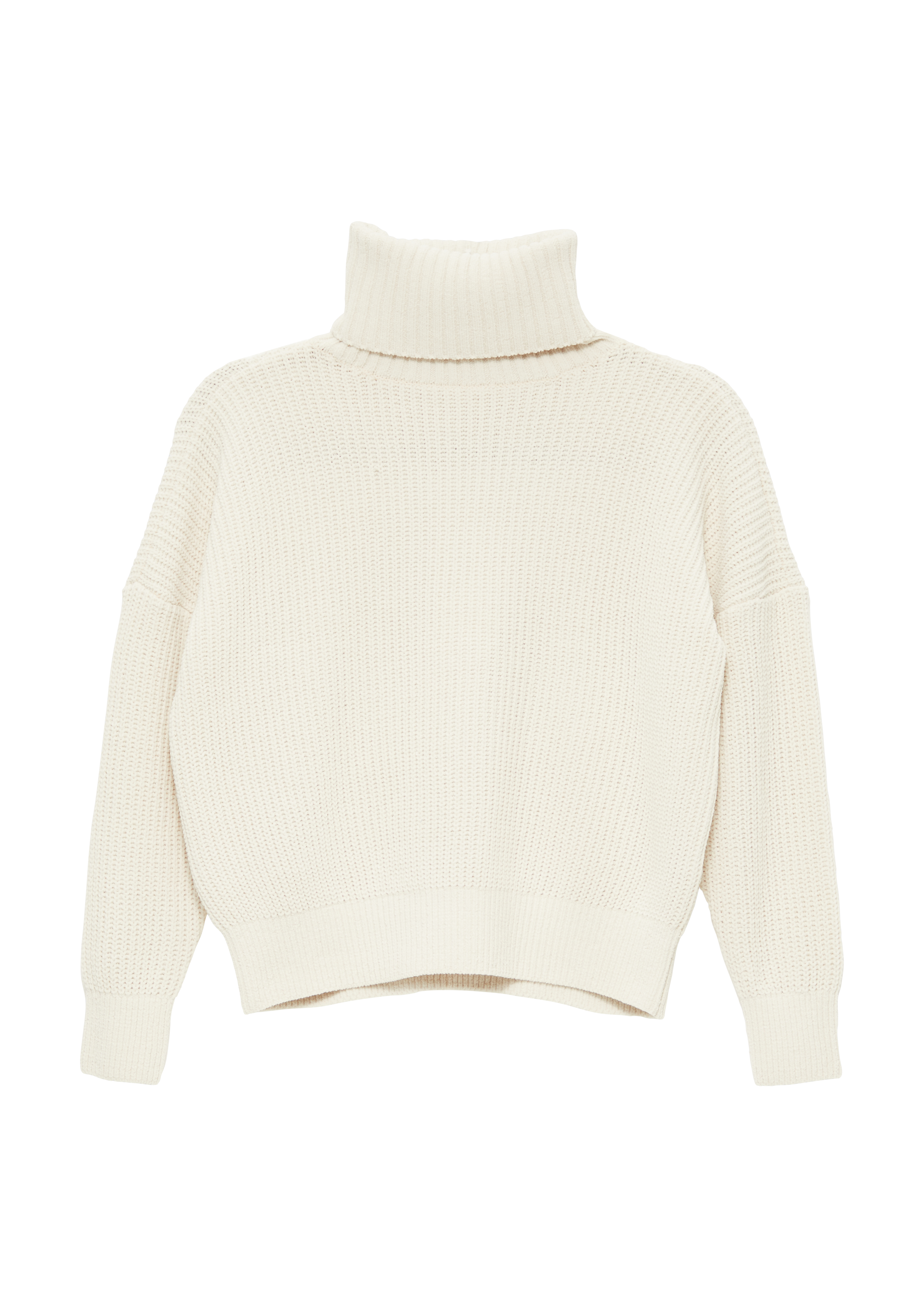 s.Oliver - Strickpullover mit Rollkragen im Relaxed Fit, Mädchen, Beige