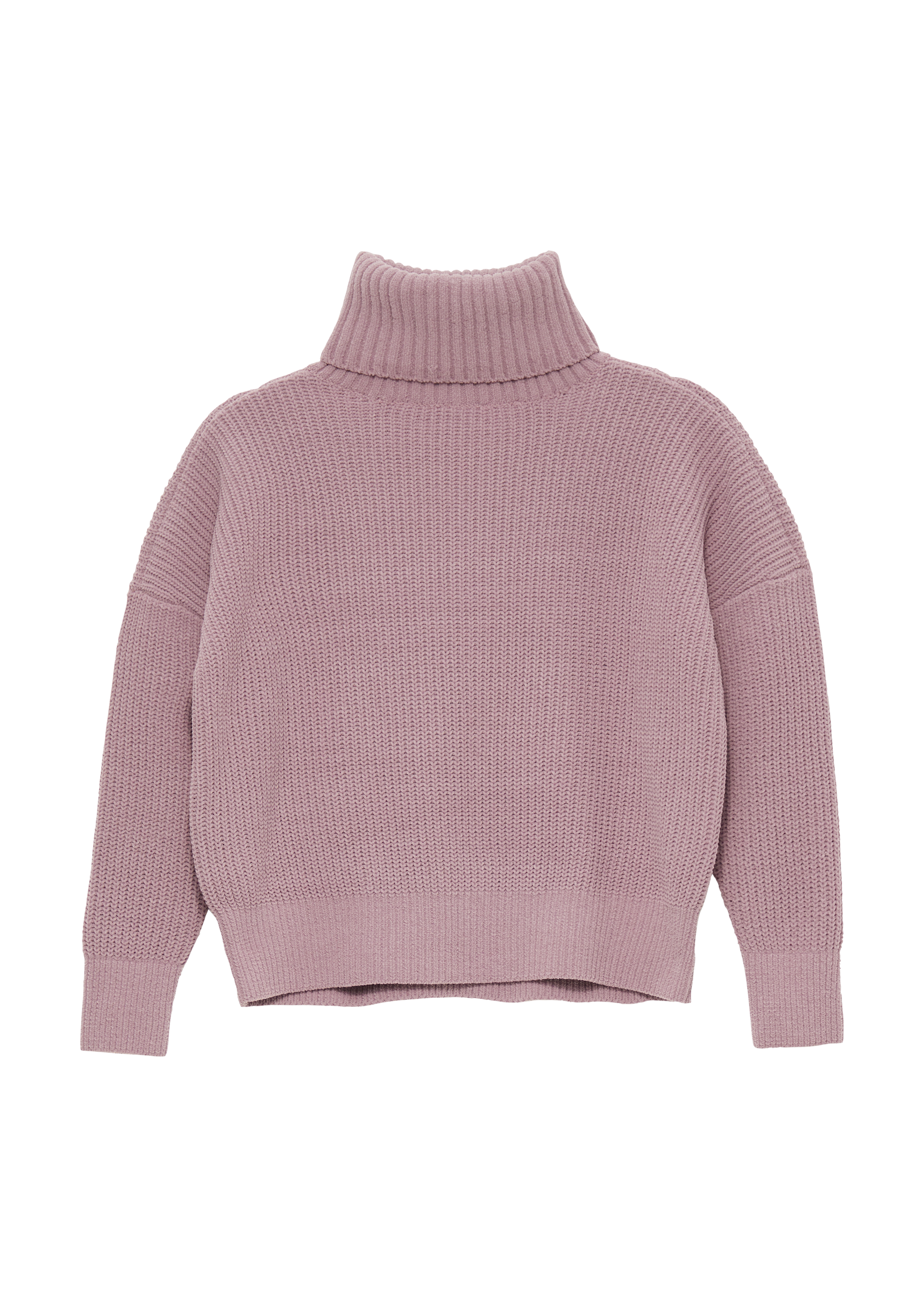 s.Oliver - Strickpullover mit Rollkragen im Relaxed Fit, Mädchen, lila