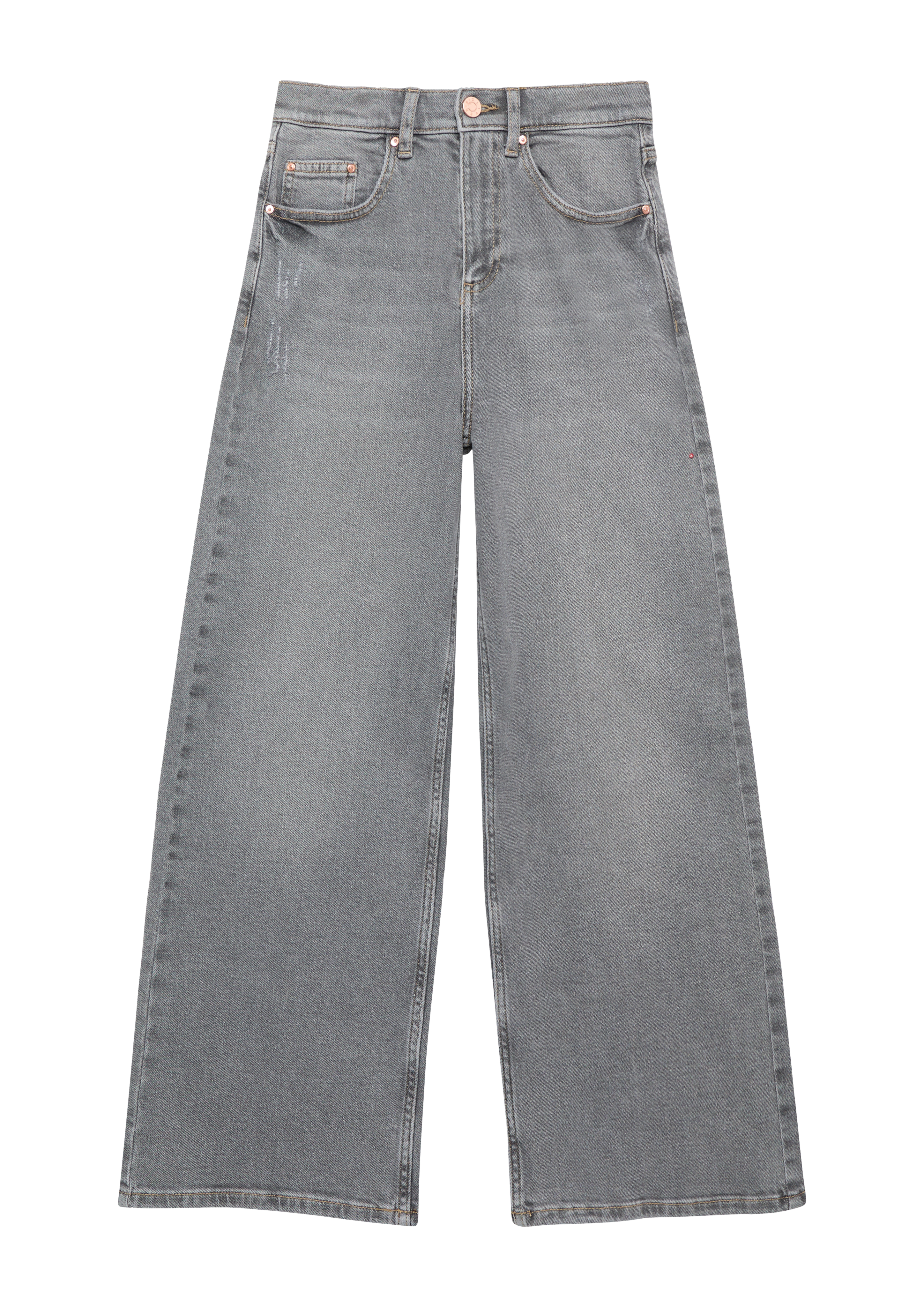 s.Oliver - Jeans / Regular Fit / Super High Rise / Wide Leg, Mädchen, grau