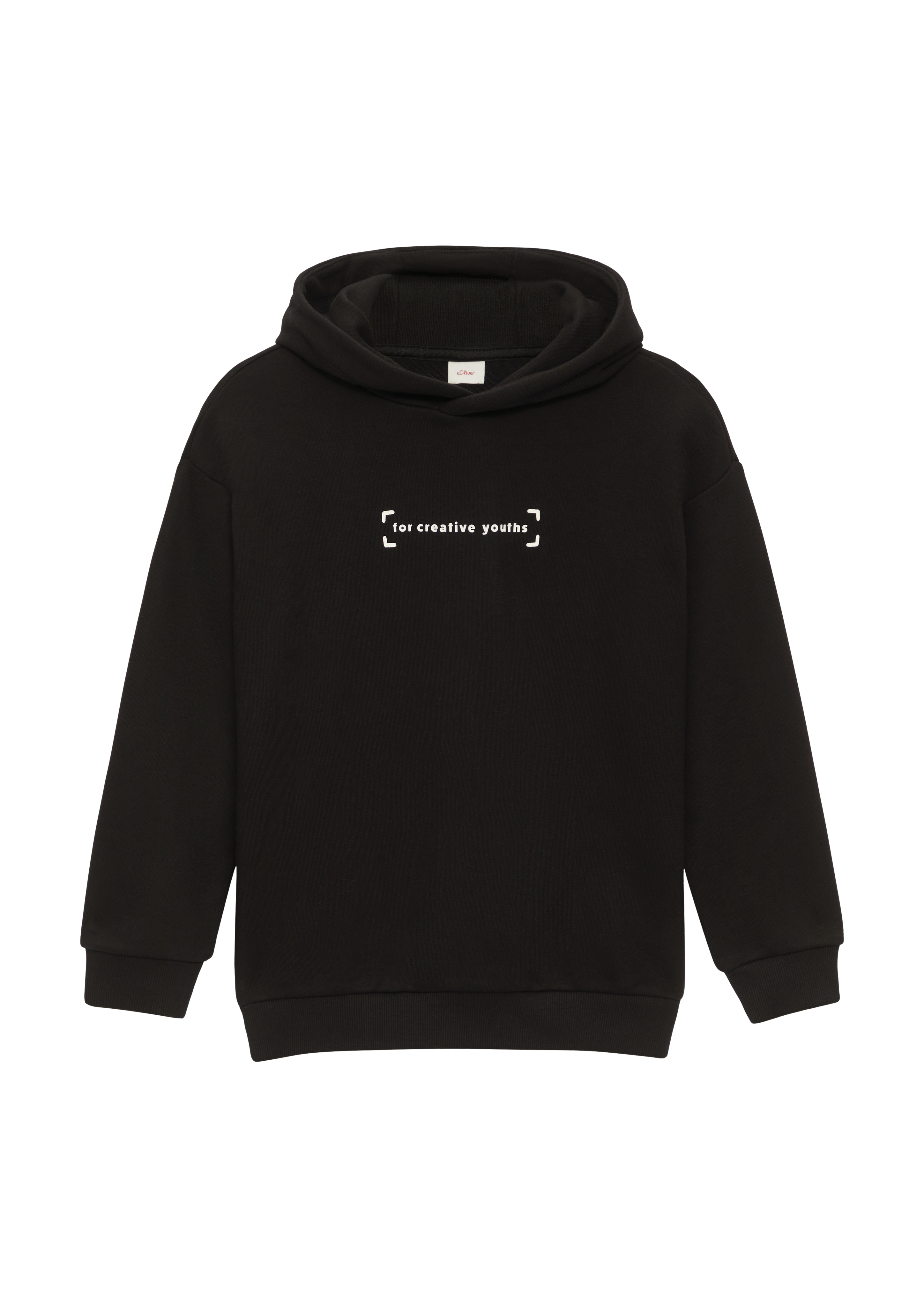 s.Oliver - Oversized Sweatshirt mit großem Graffiti-Print, Jungen, schwarz