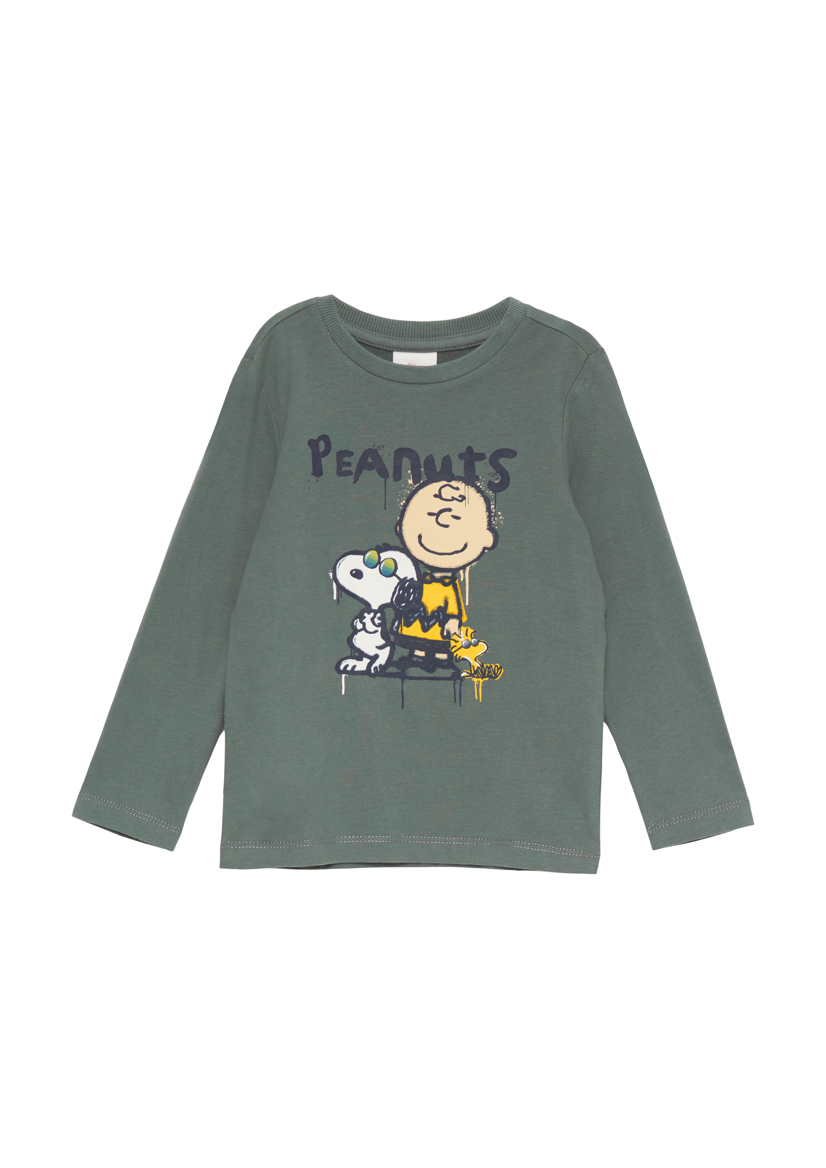 s.Oliver - Longsleeve mit Peanuts®-Print, Kinder, grau