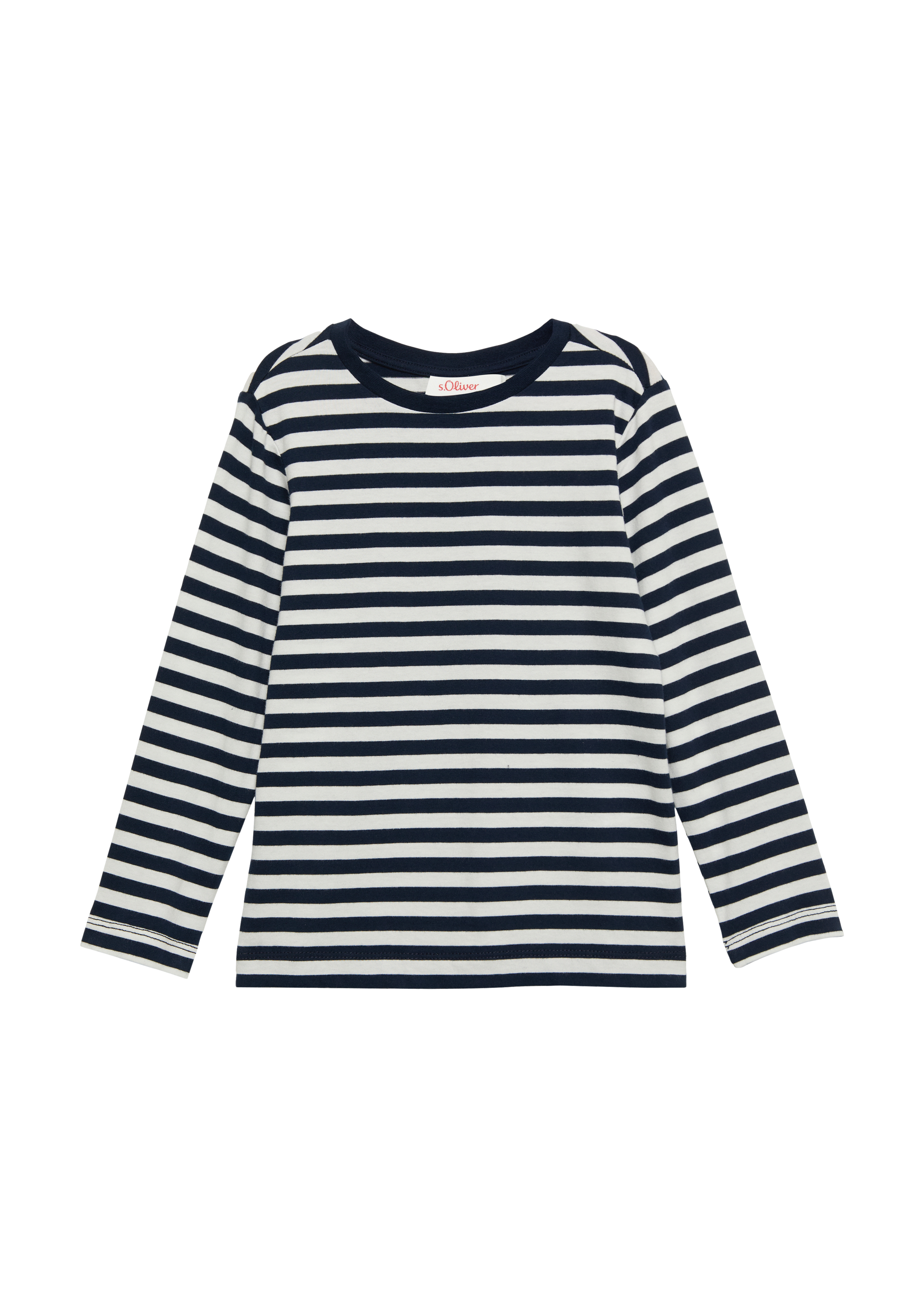 s.Oliver - Weiches Longsleeve mit Streifen, Kinder, creme