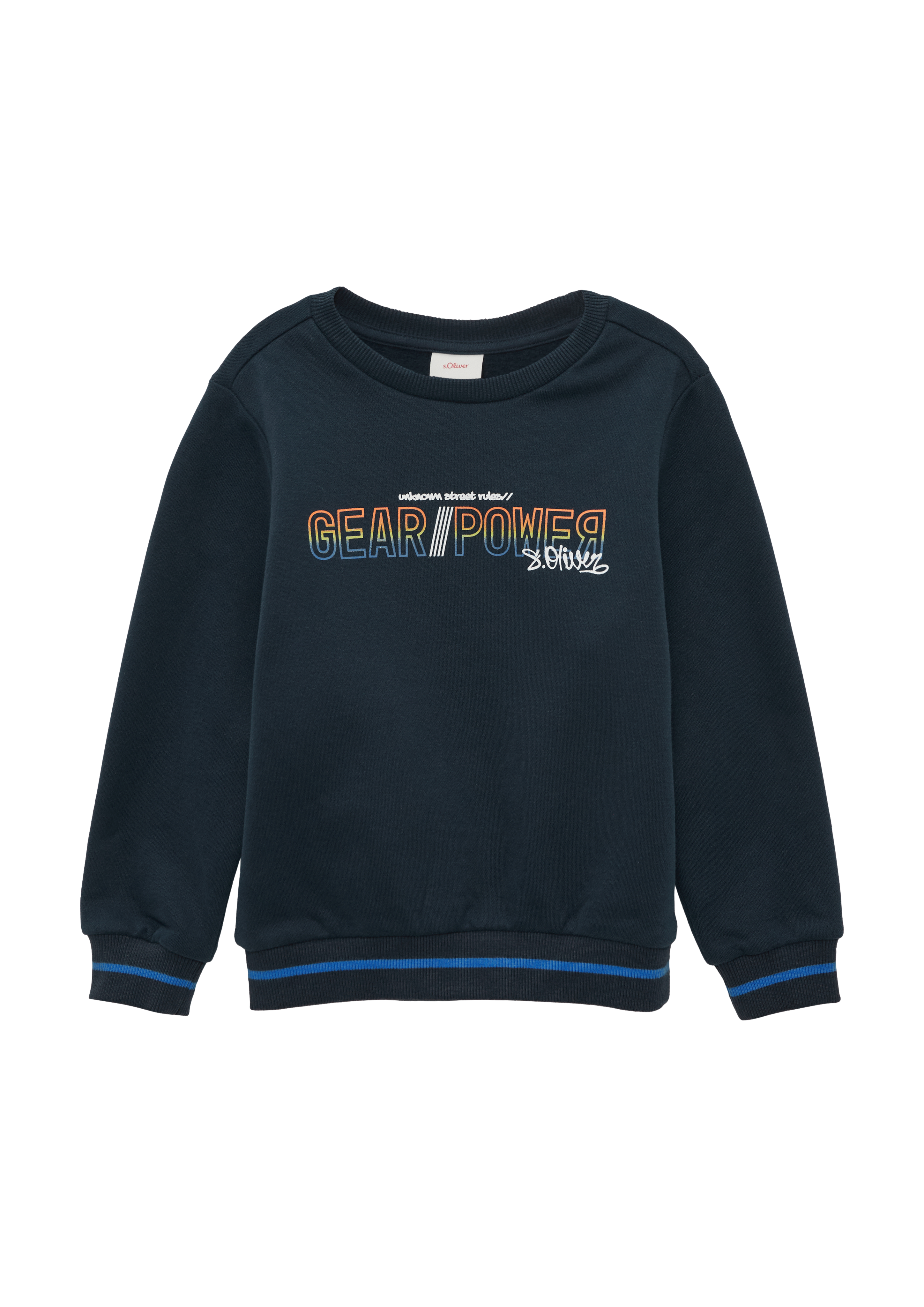 s.Oliver - Wärmendes Sweatshirt aus Baumwollmix, Kinder, blau