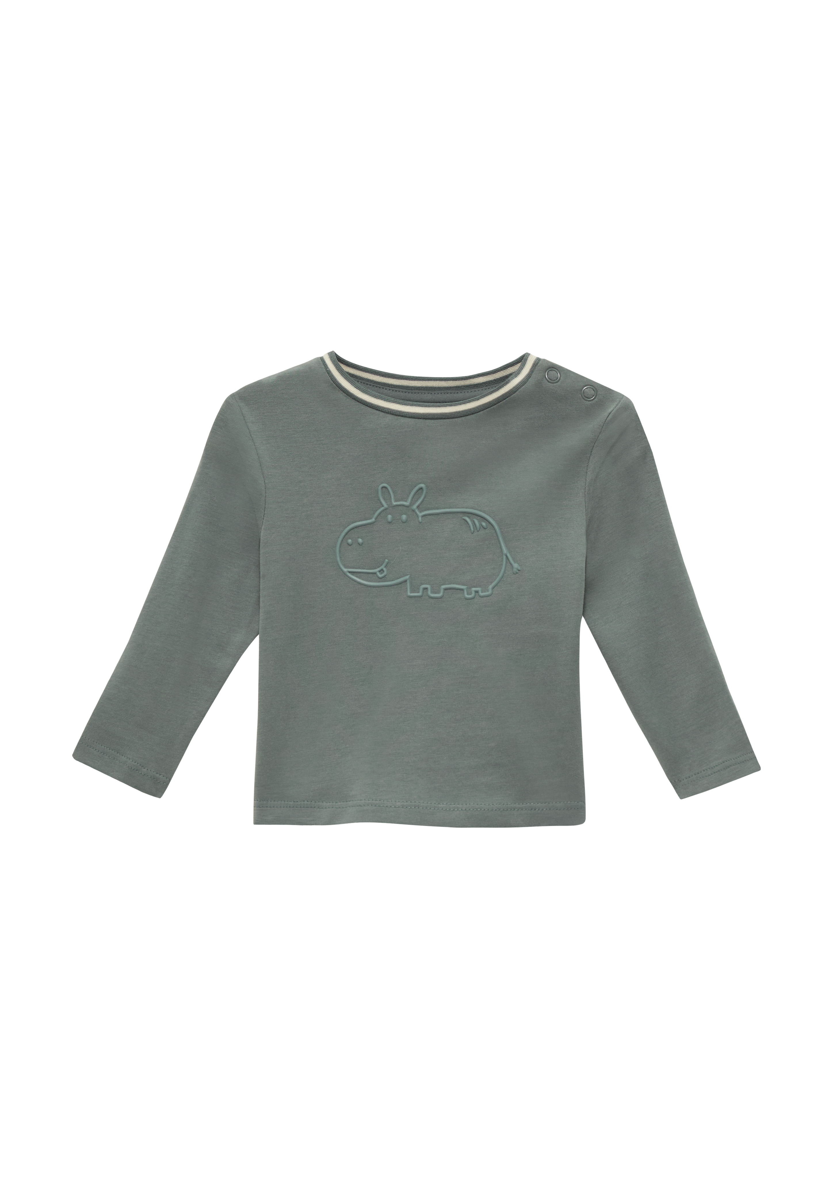 s.Oliver - Longsleeve mit 3D-Effekt, Babys, grau