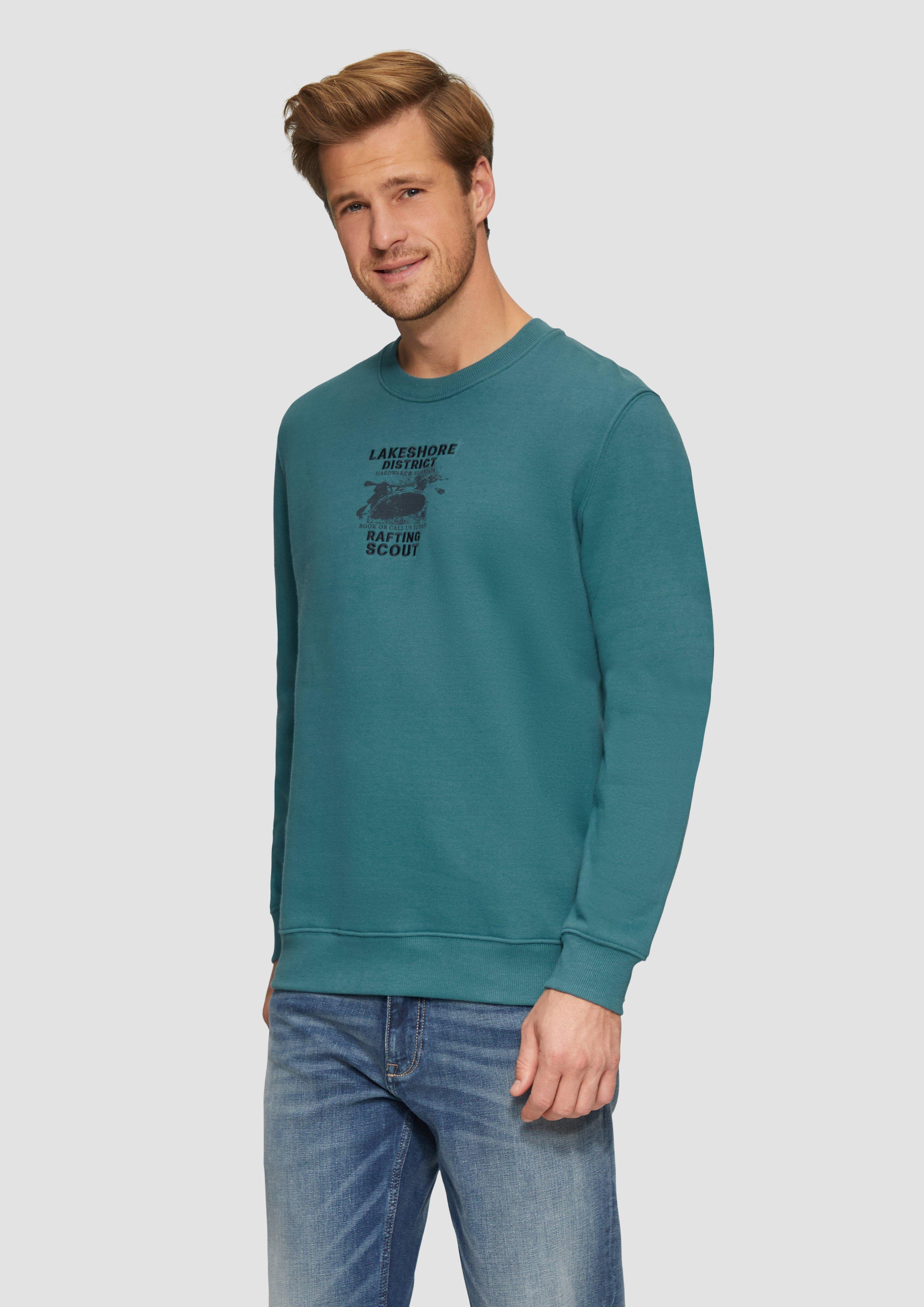 S.Oliver Sweatshirt mit Stickerei aus weichem Baumwollmix