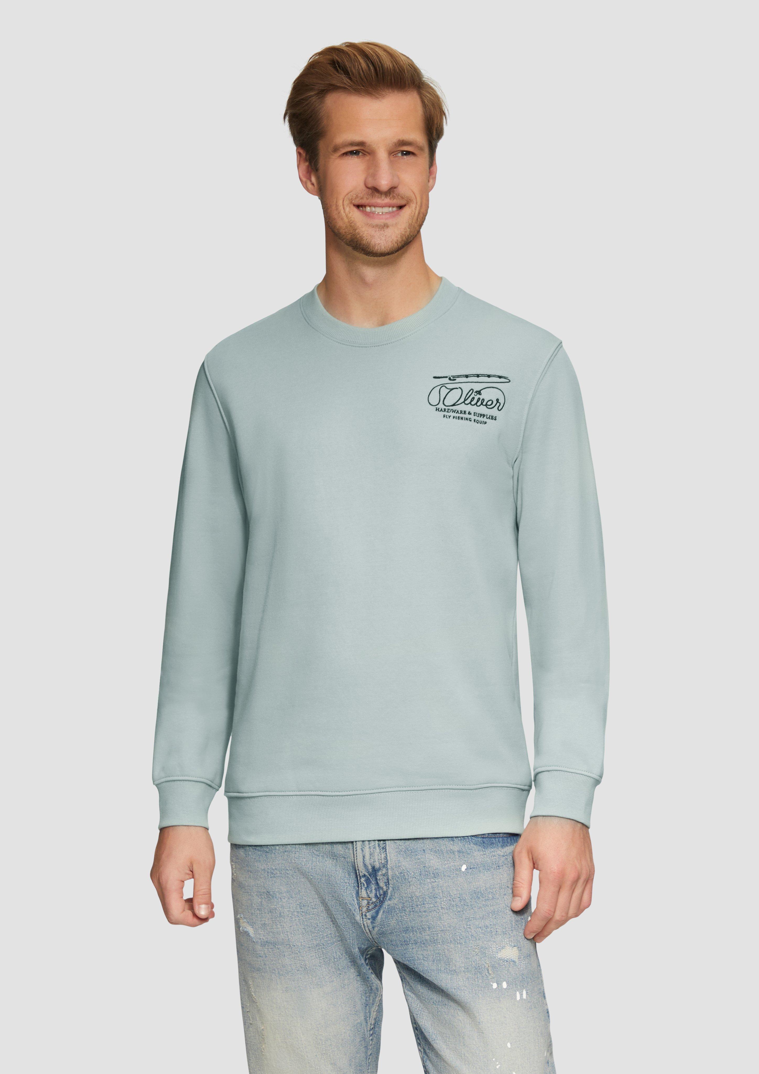 S.Oliver Sweatshirt mit Stickerei aus weichem Baumwollmix