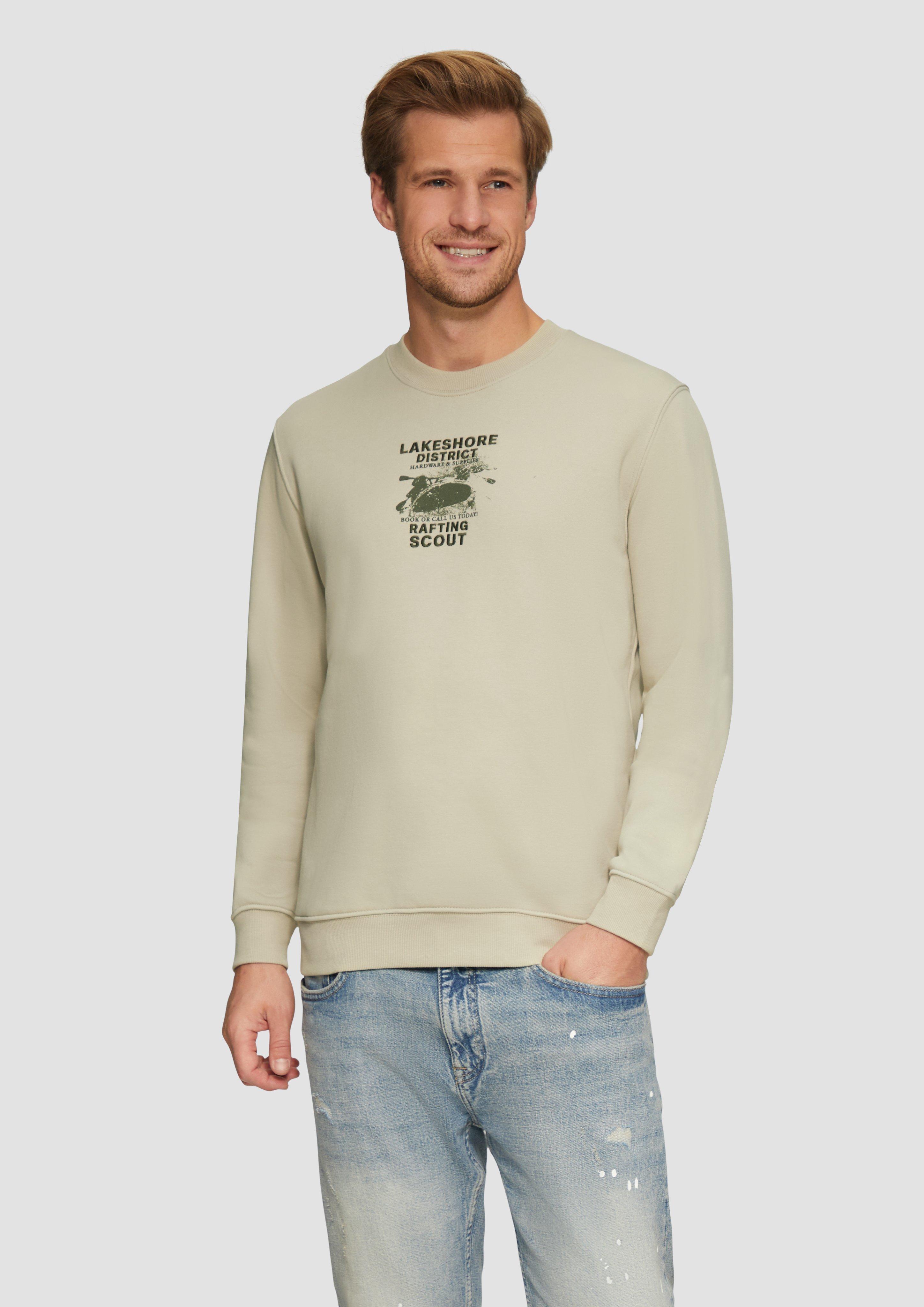 S.Oliver Sweatshirt mit Stickerei aus weichem Baumwollmix