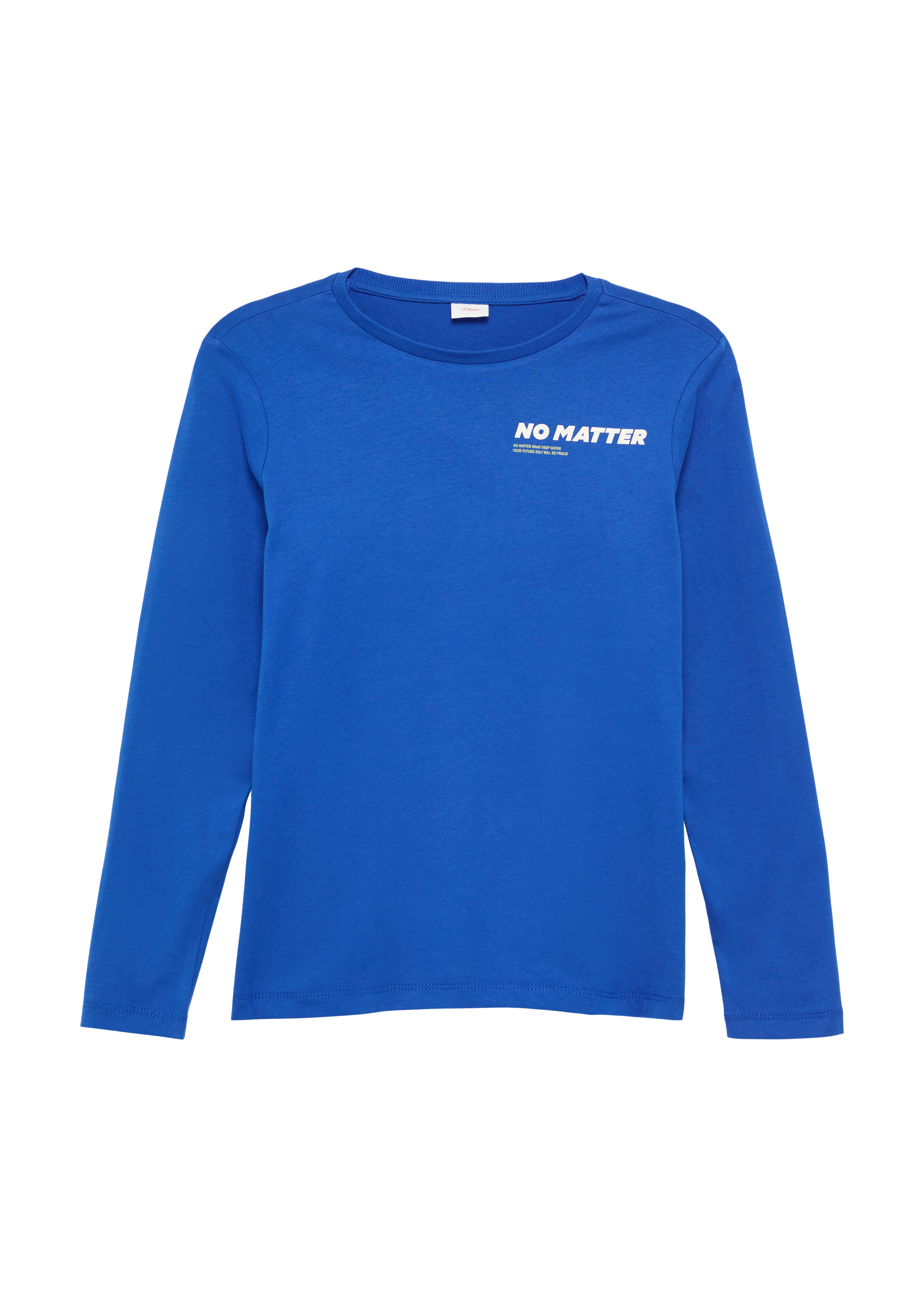 s.Oliver - Longsleeve mit Rückenprint, Jungen, blau